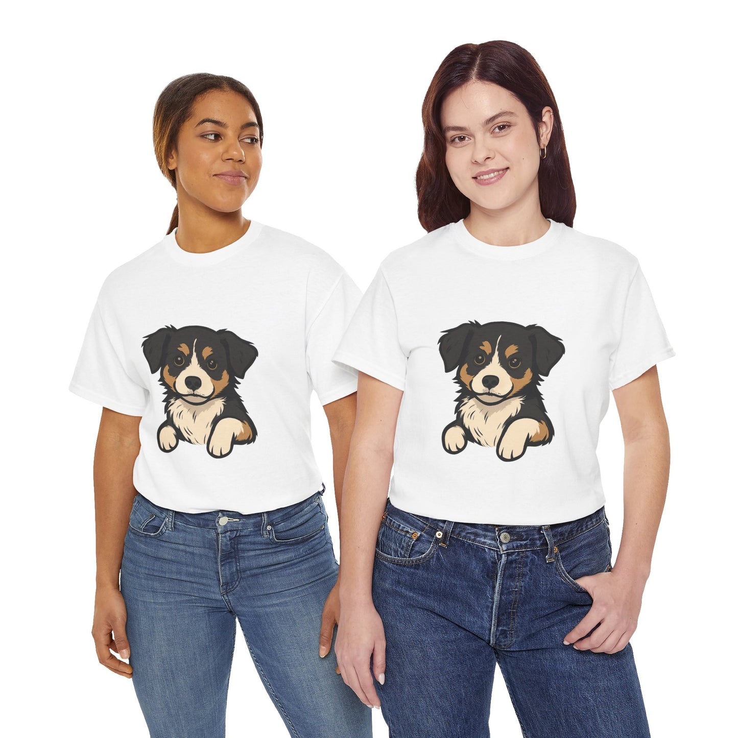 Adorable Dog Graphic Tee, Pet Lover Shirt, Gift for Dog Owners, Casual Everyday Wear, Doggie Vibes T-Shirt