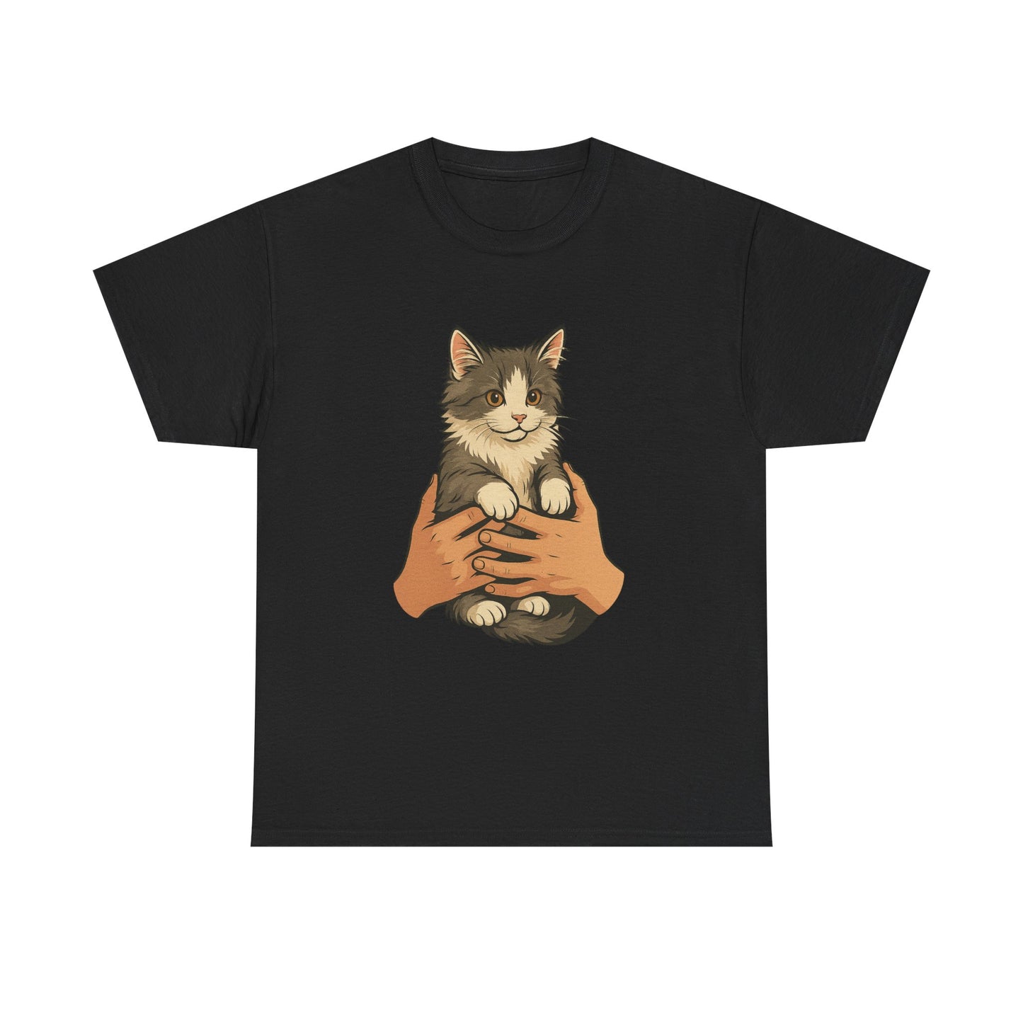 Cat Lover's Unisex Heavy Cotton Tee - Cute Cat Design, Pet Owner Gift, Animal Lover Shirt, Cozy Everyday Wear, Perfect for Birthdays