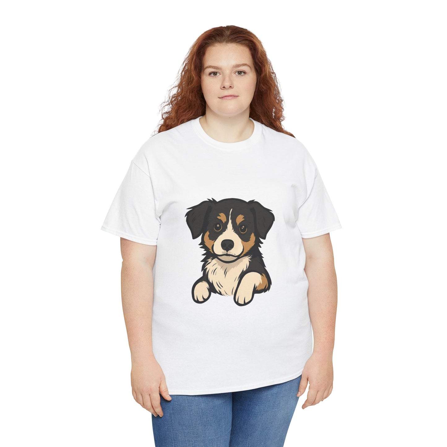 Adorable Dog Graphic Tee, Pet Lover Shirt, Gift for Dog Owners, Casual Everyday Wear, Doggie Vibes T-Shirt