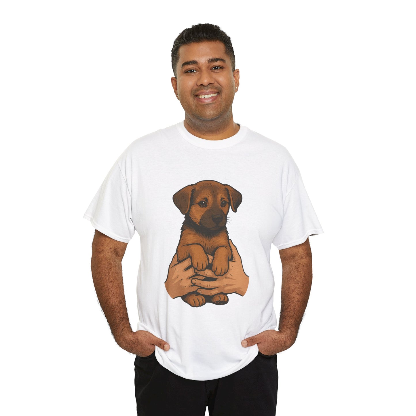 Adorable Puppy Love Unisex Tee - Perfect Gift for Dog Lovers, Animal Rescue Advocates, Pet Adoption Events, Casual Wear, Gift for Dogs