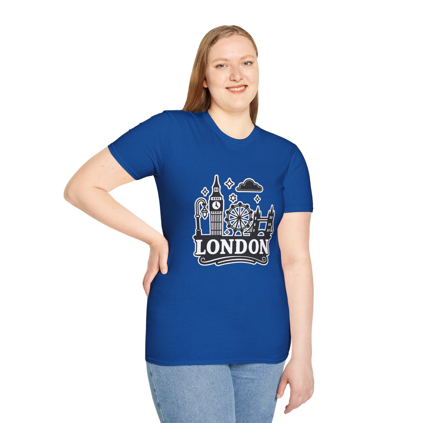 London Skyline Graphic Unisex T-Shirt, Travel Shirt, City Lover Gift, Holiday Apparel, Souvenir Tee