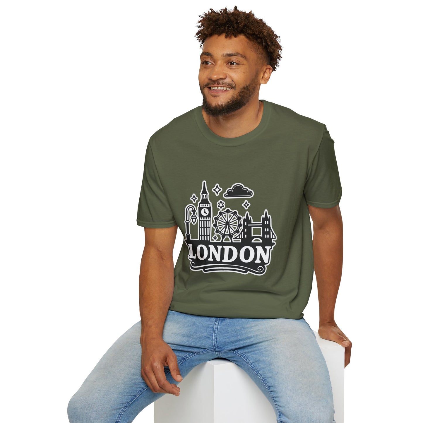 London Skyline Graphic Unisex T-Shirt, Travel Shirt, City Lover Gift, Holiday Apparel, Souvenir Tee