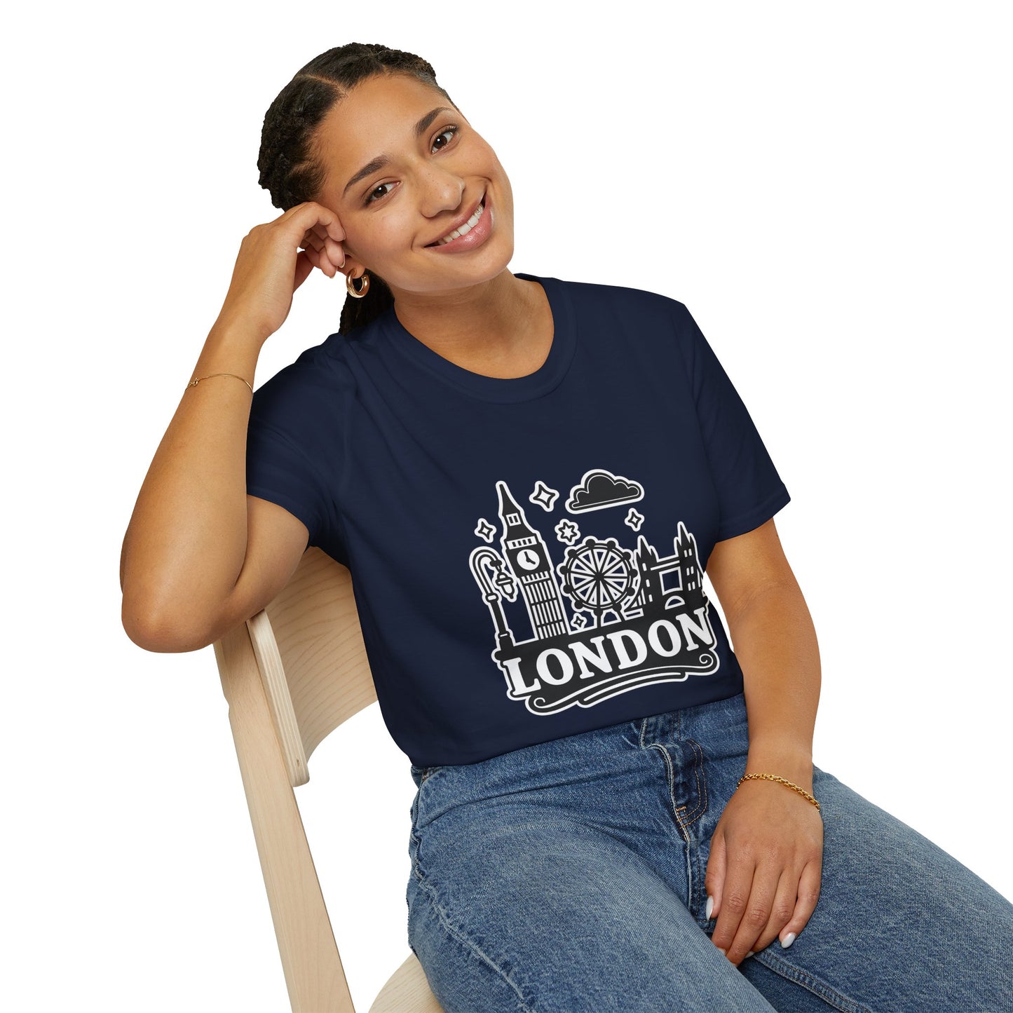 London Skyline Graphic Unisex T-Shirt, Travel Shirt, City Lover Gift, Holiday Apparel, Souvenir Tee