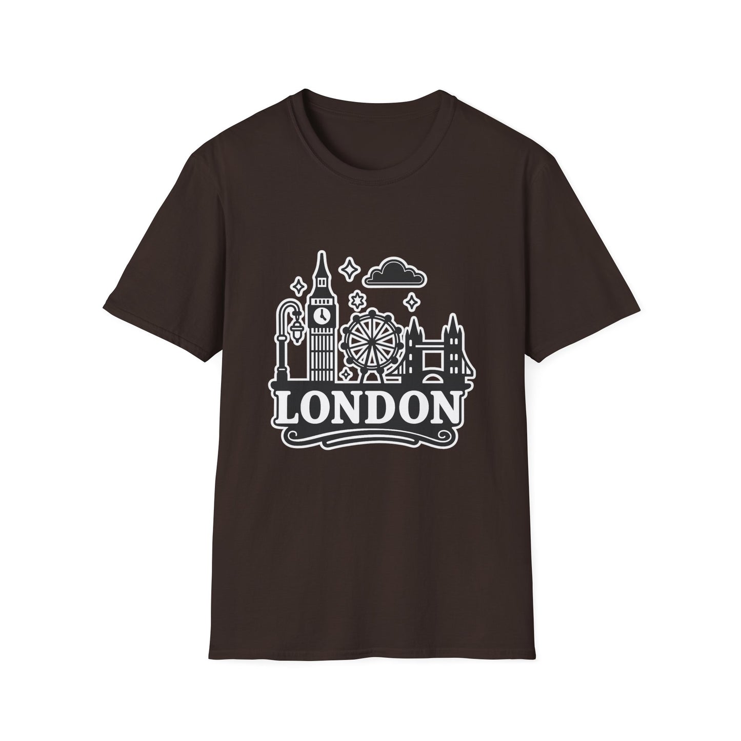 London Skyline Graphic Unisex T-Shirt, Travel Shirt, City Lover Gift, Holiday Apparel, Souvenir Tee