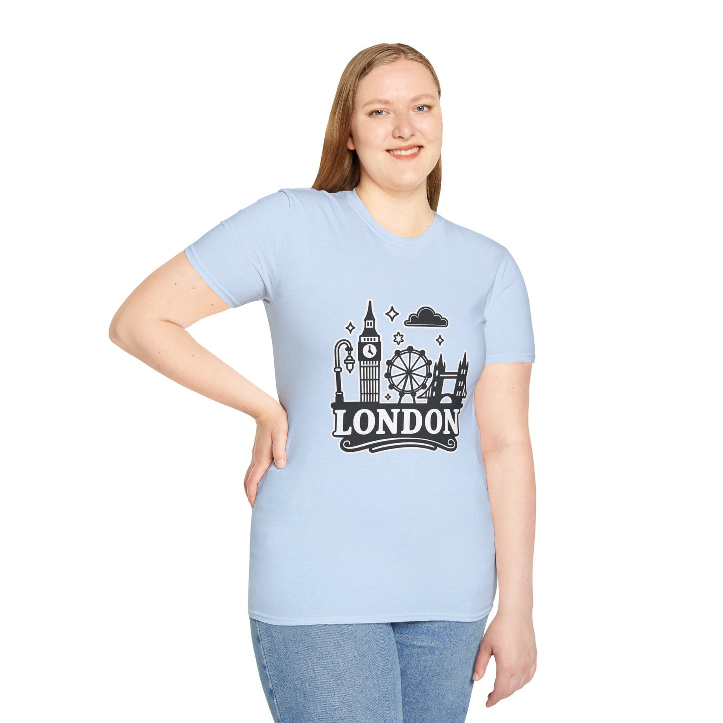 London Skyline Graphic Unisex T-Shirt, Travel Shirt, City Lover Gift, Holiday Apparel, Souvenir Tee