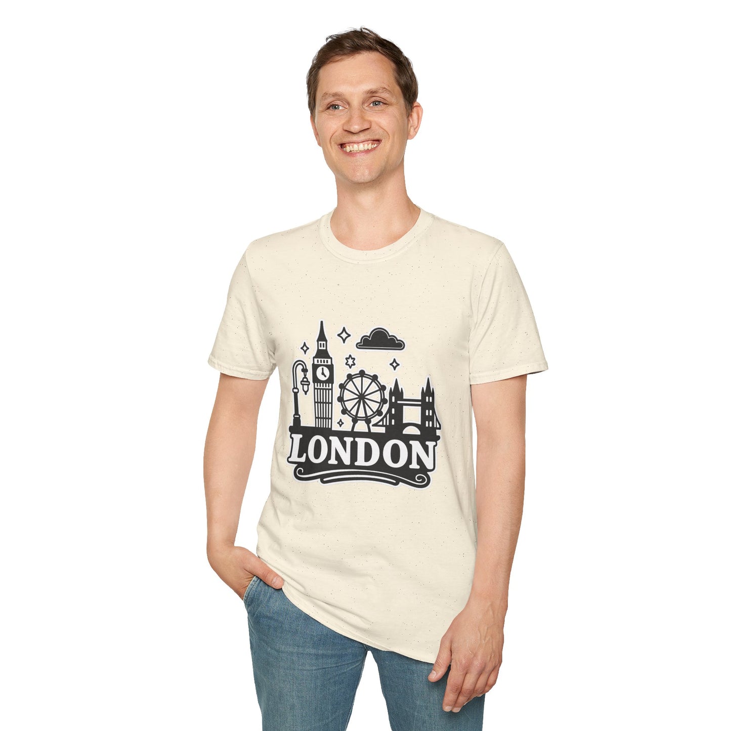 London Skyline Graphic Unisex T-Shirt, Travel Shirt, City Lover Gift, Holiday Apparel, Souvenir Tee