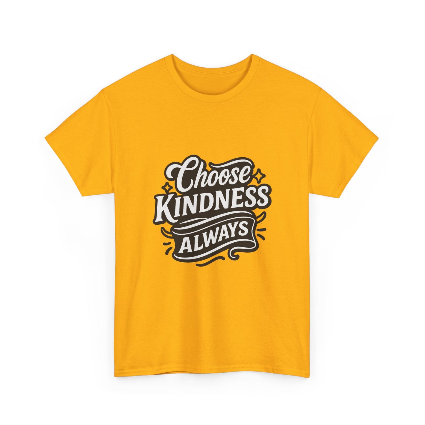Choose Kindness Unisex Heavy Cotton Tee, Inspirational Shirt, Gift for Friends, Positive Vibes, Uplifting Apparel, Everyday Wear