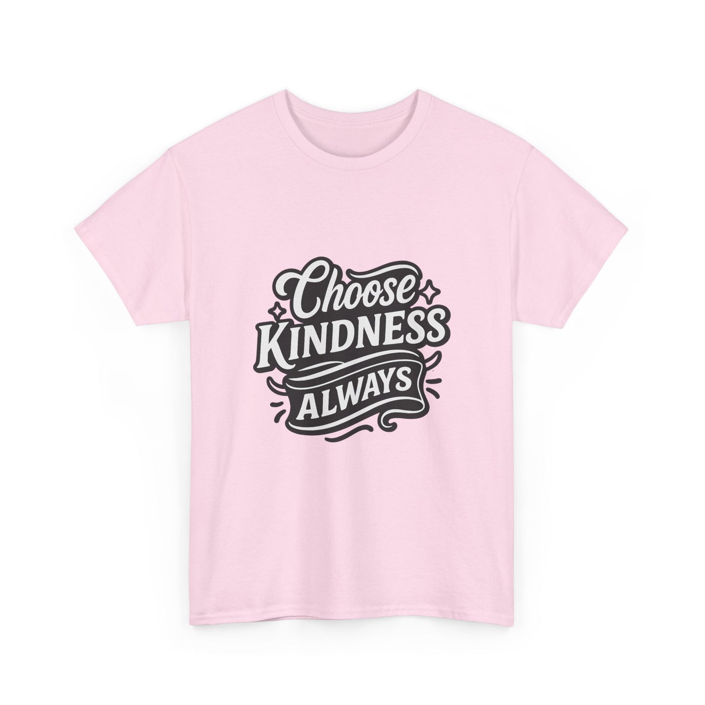 Choose Kindness Unisex Heavy Cotton Tee, Inspirational Shirt, Gift for Friends, Positive Vibes, Uplifting Apparel, Everyday Wear