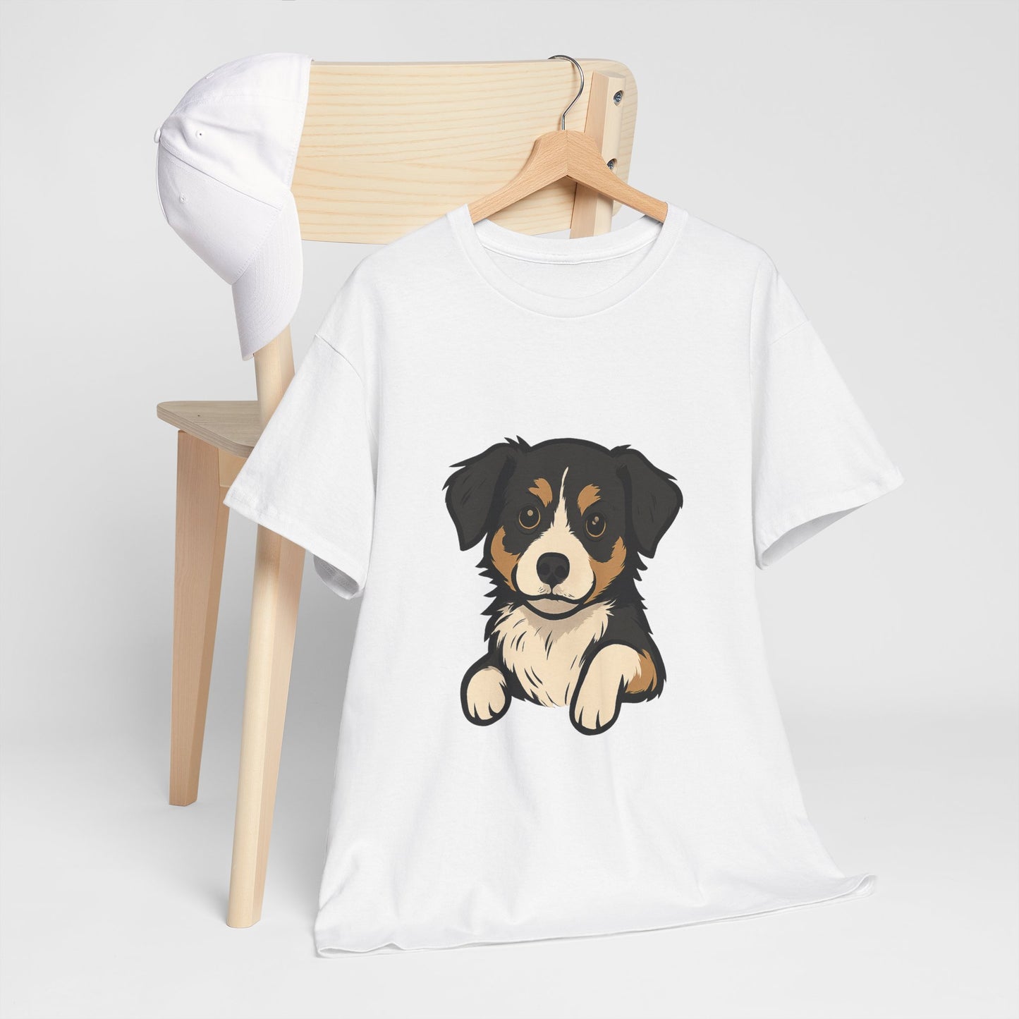Adorable Dog Graphic Tee, Pet Lover Shirt, Gift for Dog Owners, Casual Everyday Wear, Doggie Vibes T-Shirt