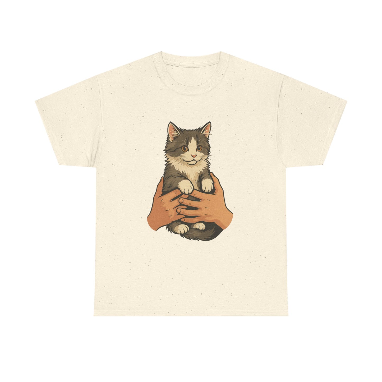 Cat Lover's Unisex Heavy Cotton Tee - Cute Cat Design, Pet Owner Gift, Animal Lover Shirt, Cozy Everyday Wear, Perfect for Birthdays