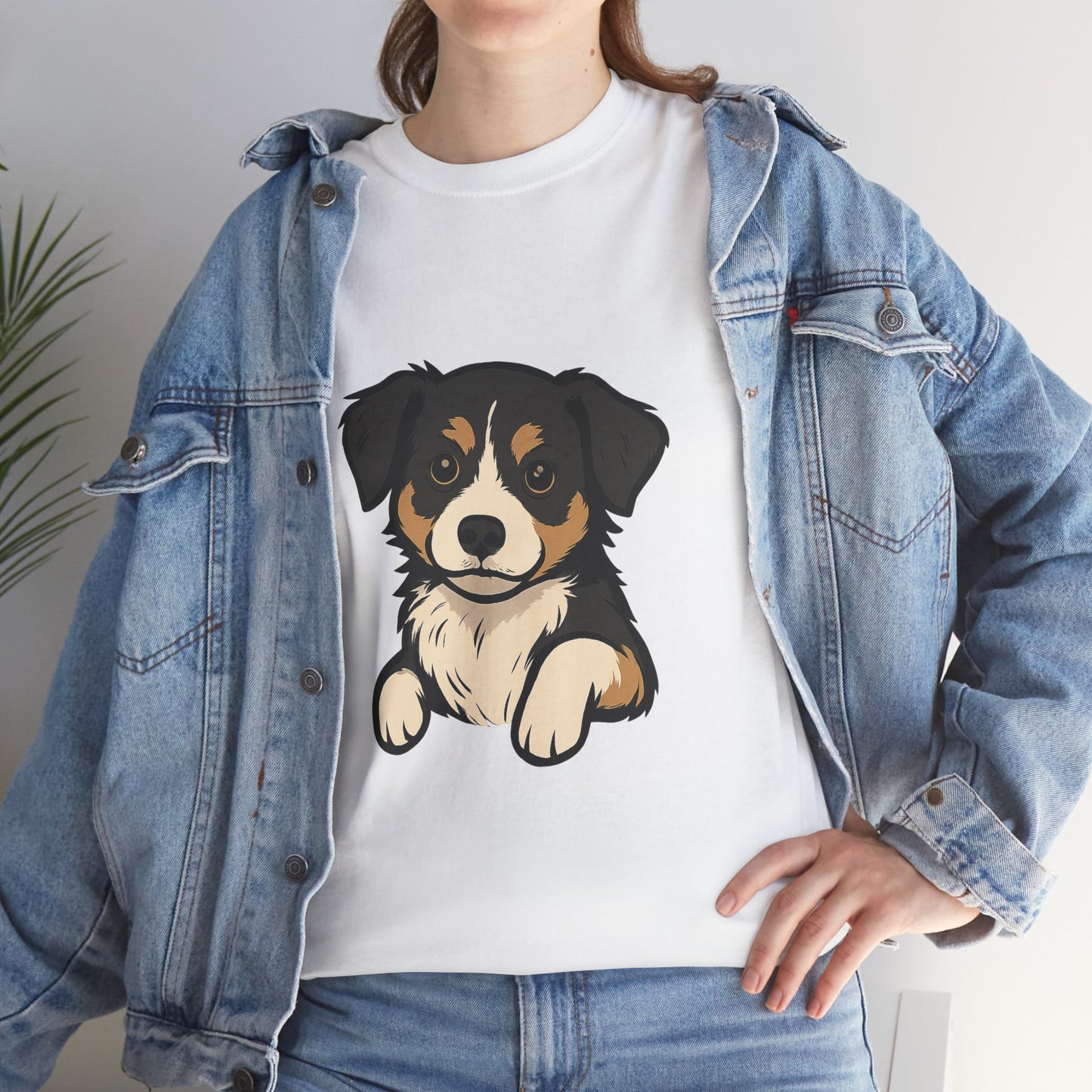 Adorable Dog Graphic Tee, Pet Lover Shirt, Gift for Dog Owners, Casual Everyday Wear, Doggie Vibes T-Shirt