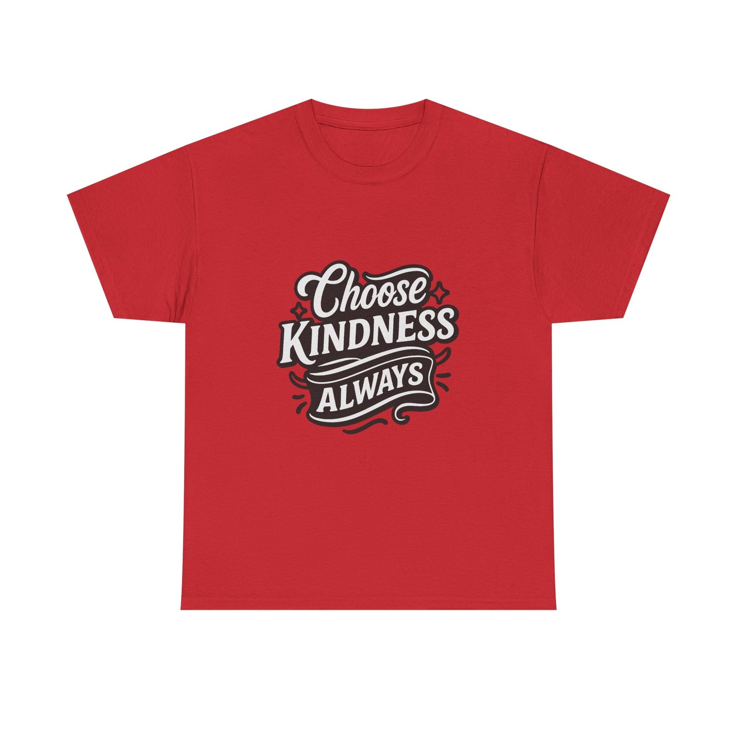 Choose Kindness Unisex Heavy Cotton Tee, Inspirational Shirt, Gift for Friends, Positive Vibes, Uplifting Apparel, Everyday Wear