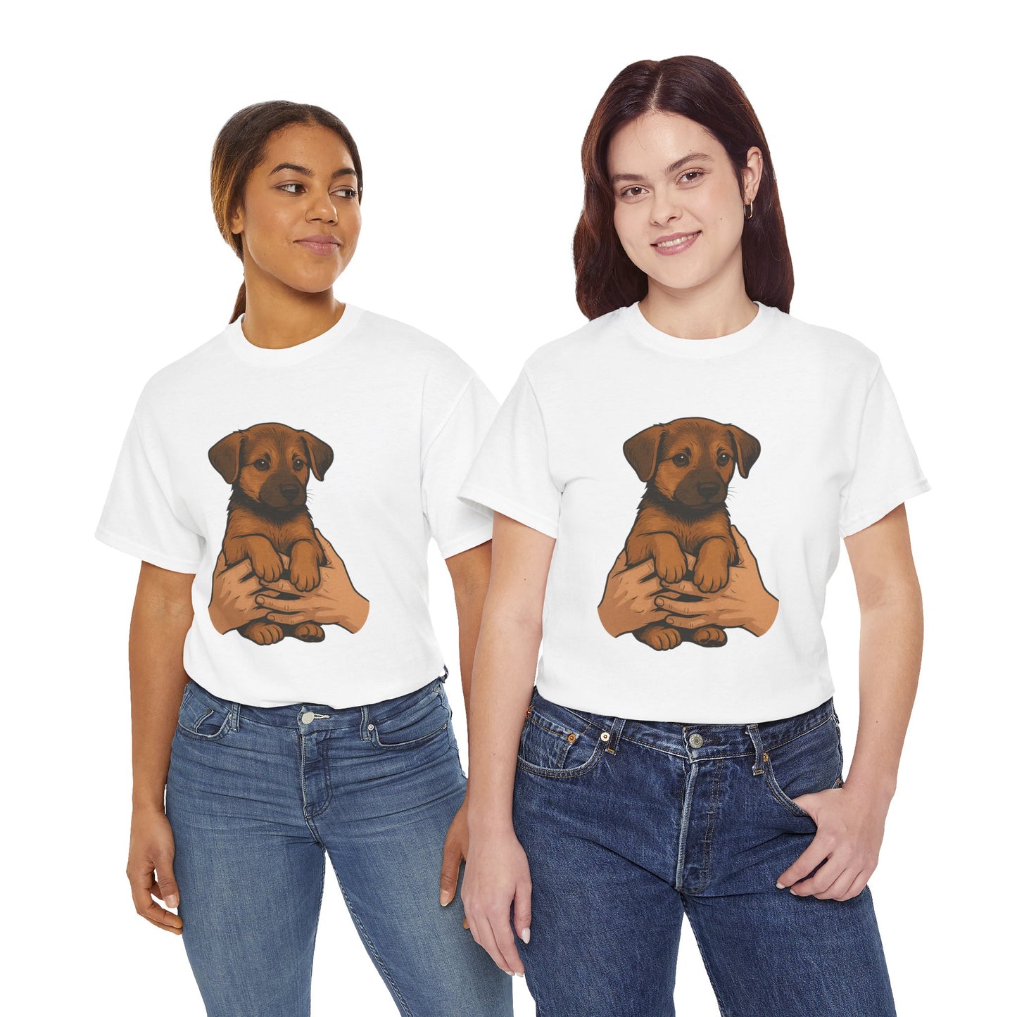 Adorable Puppy Love Unisex Tee - Perfect Gift for Dog Lovers, Animal Rescue Advocates, Pet Adoption Events, Casual Wear, Gift for Dogs