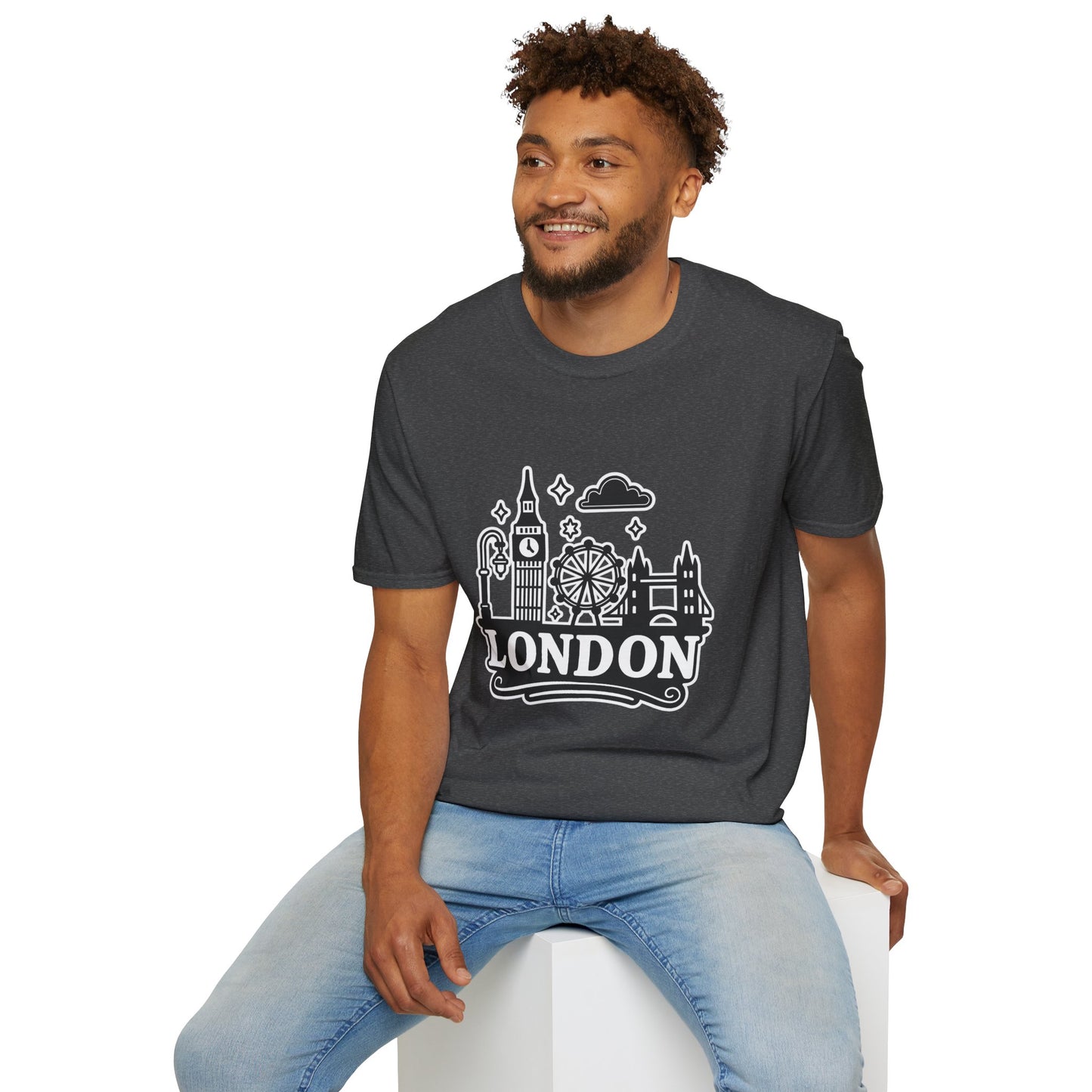 London Skyline Graphic Unisex T-Shirt, Travel Shirt, City Lover Gift, Holiday Apparel, Souvenir Tee
