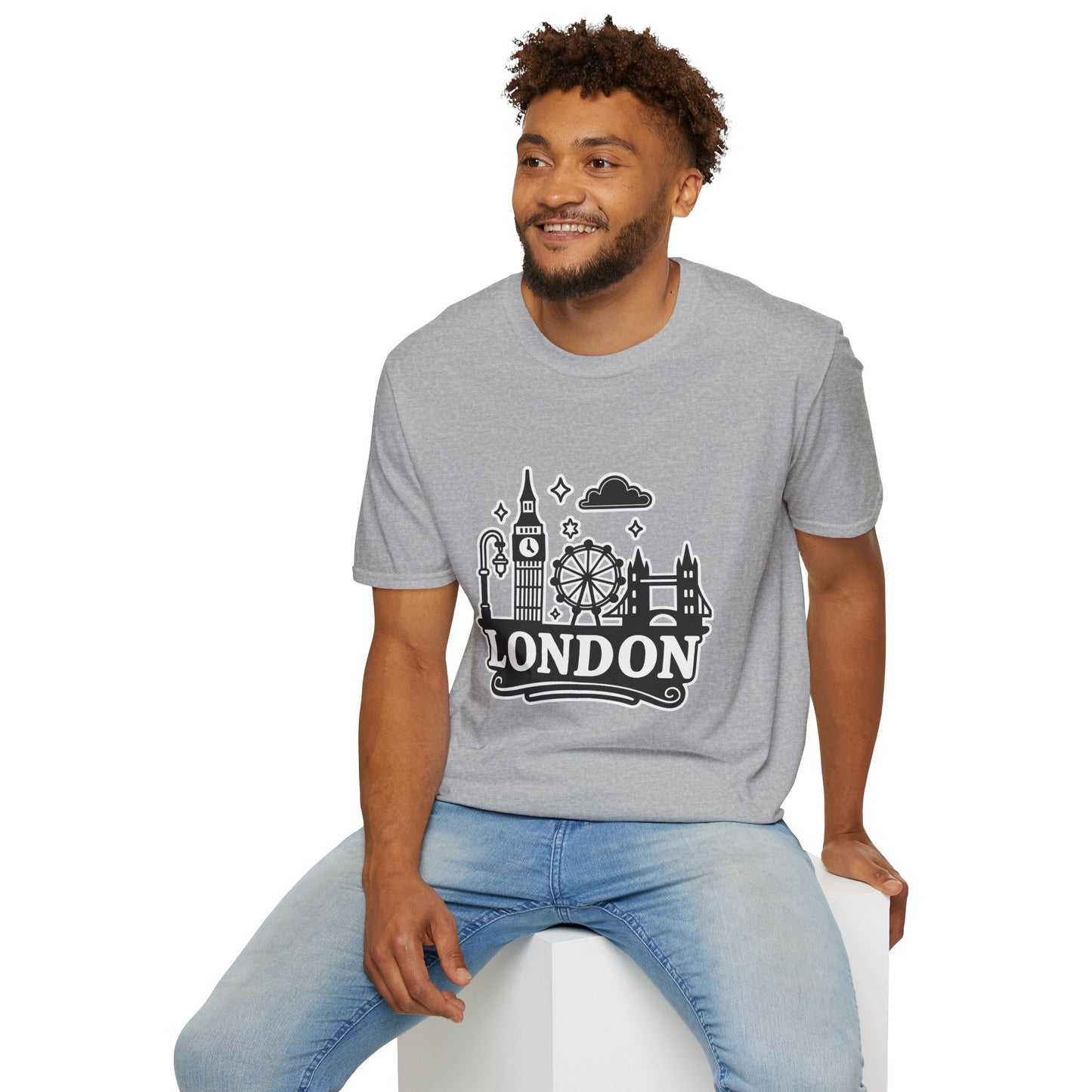 London Skyline Graphic Unisex T-Shirt, Travel Shirt, City Lover Gift, Holiday Apparel, Souvenir Tee