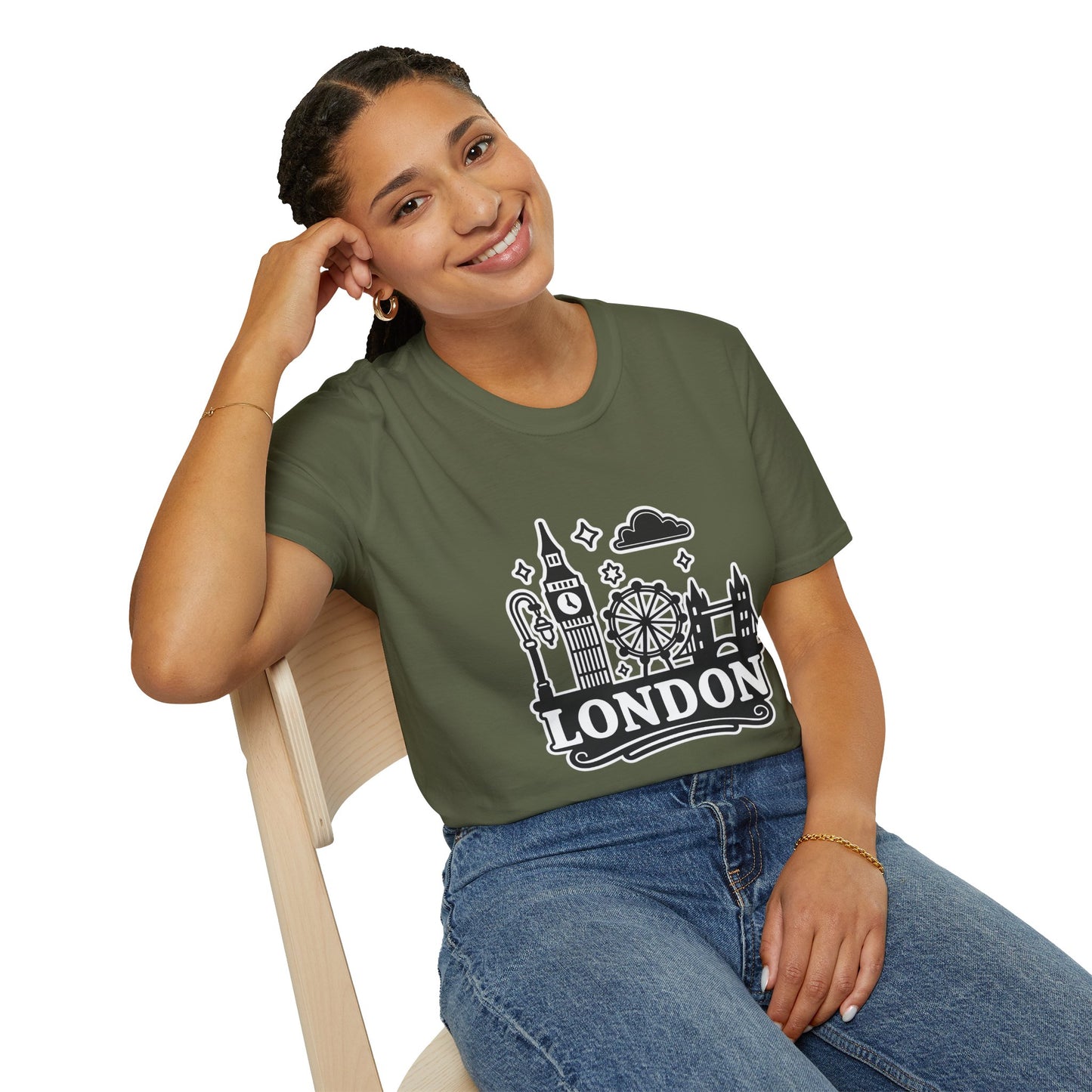 London Skyline Graphic Unisex T-Shirt, Travel Shirt, City Lover Gift, Holiday Apparel, Souvenir Tee