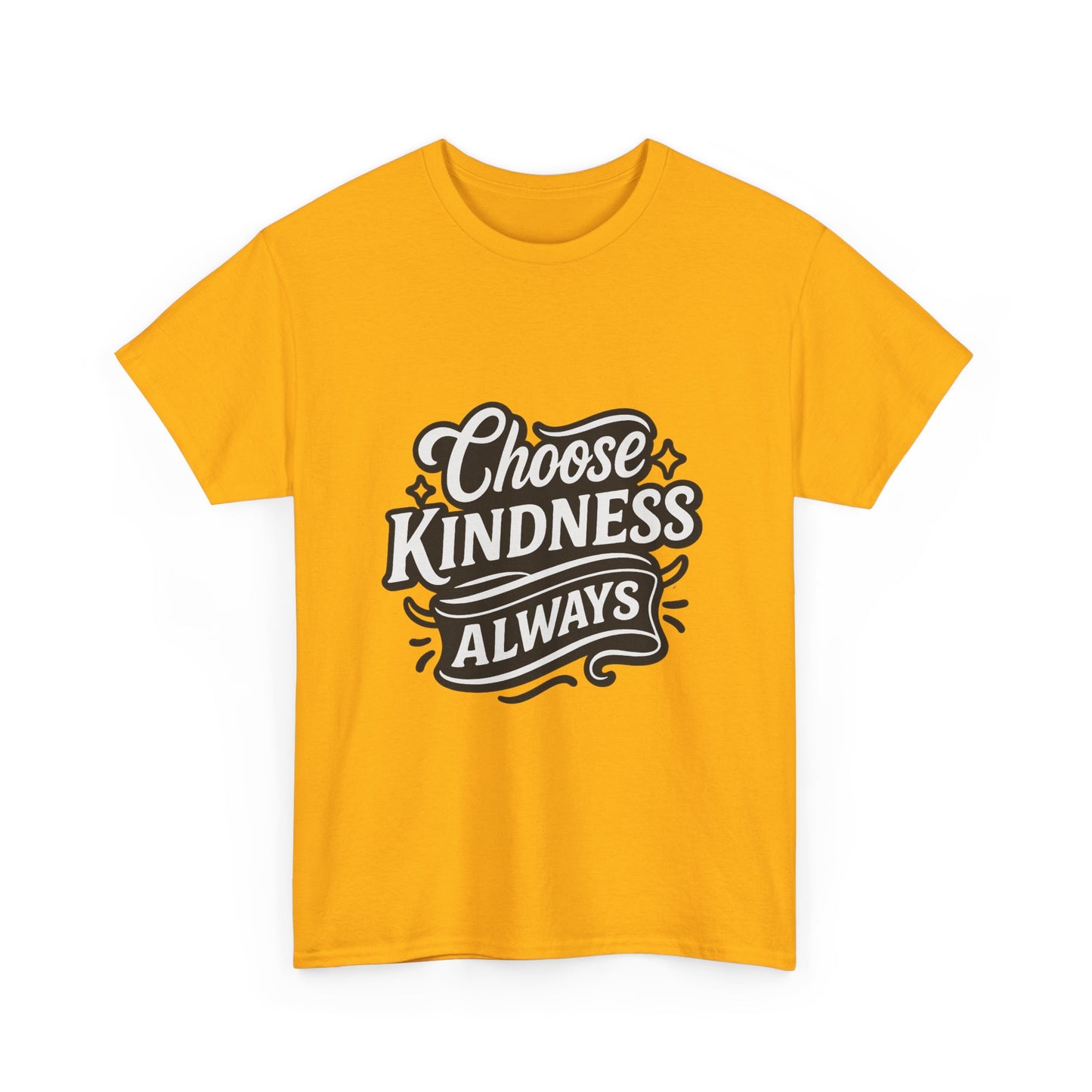 Choose Kindness Unisex Heavy Cotton Tee, Inspirational Shirt, Gift for Friends, Positive Vibes, Uplifting Apparel, Everyday Wear