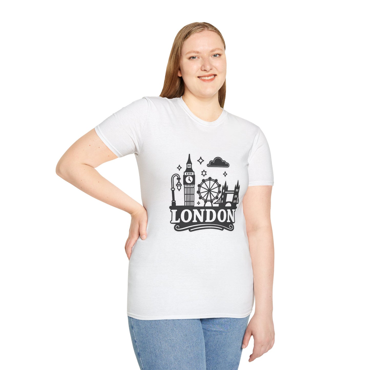 London Skyline Graphic Unisex T-Shirt, Travel Shirt, City Lover Gift, Holiday Apparel, Souvenir Tee