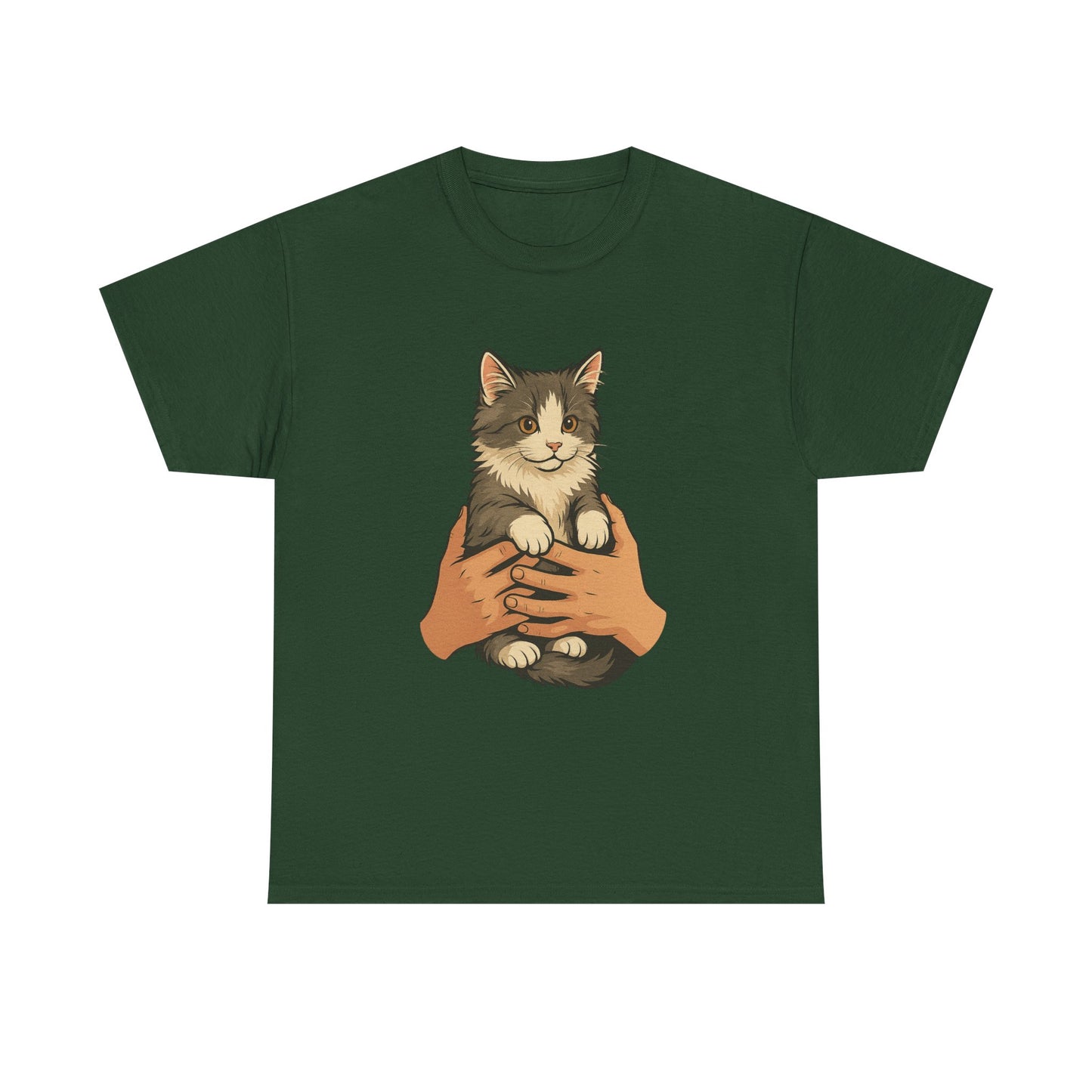 Cat Lover's Unisex Heavy Cotton Tee - Cute Cat Design, Pet Owner Gift, Animal Lover Shirt, Cozy Everyday Wear, Perfect for Birthdays