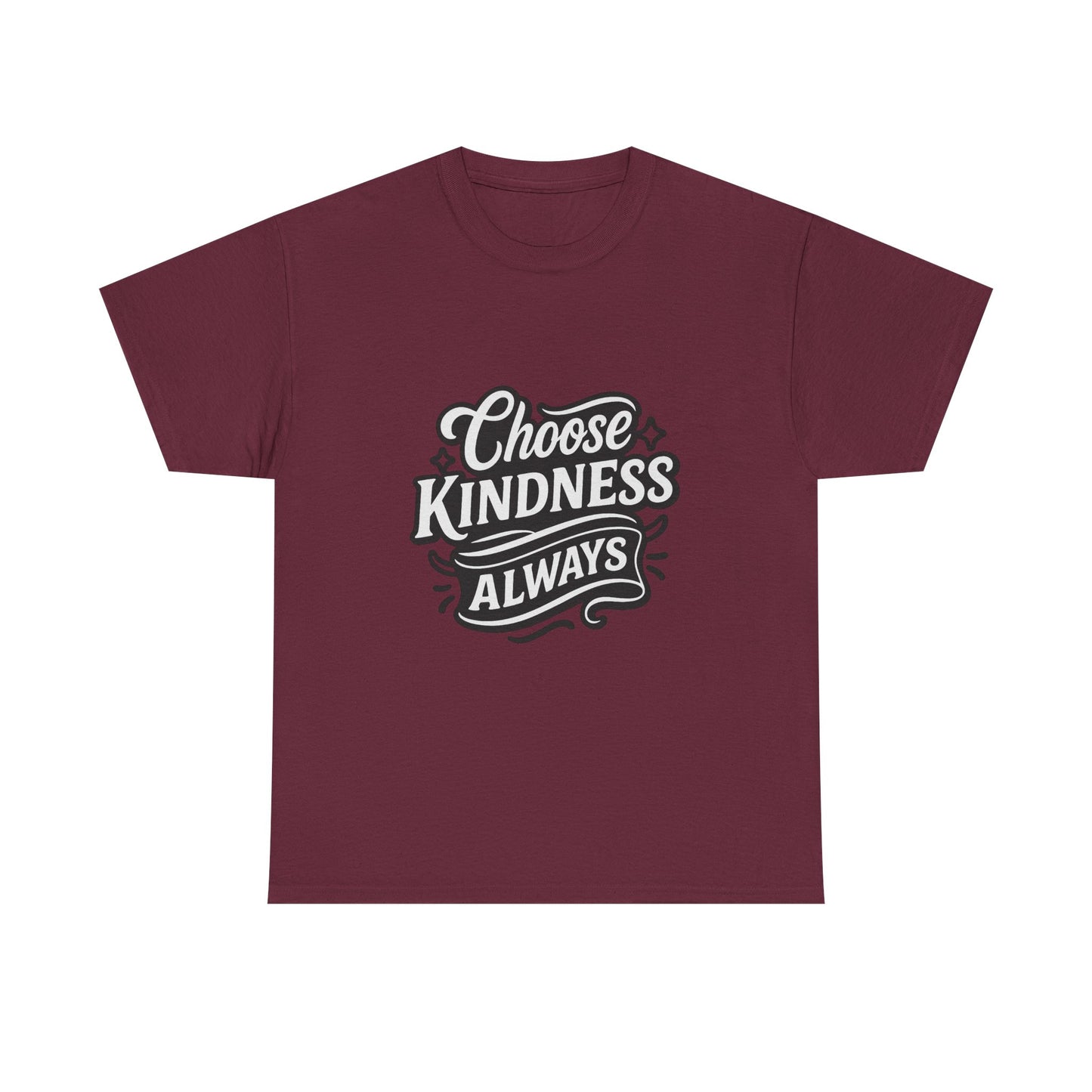 Choose Kindness Unisex Heavy Cotton Tee, Inspirational Shirt, Gift for Friends, Positive Vibes, Uplifting Apparel, Everyday Wear