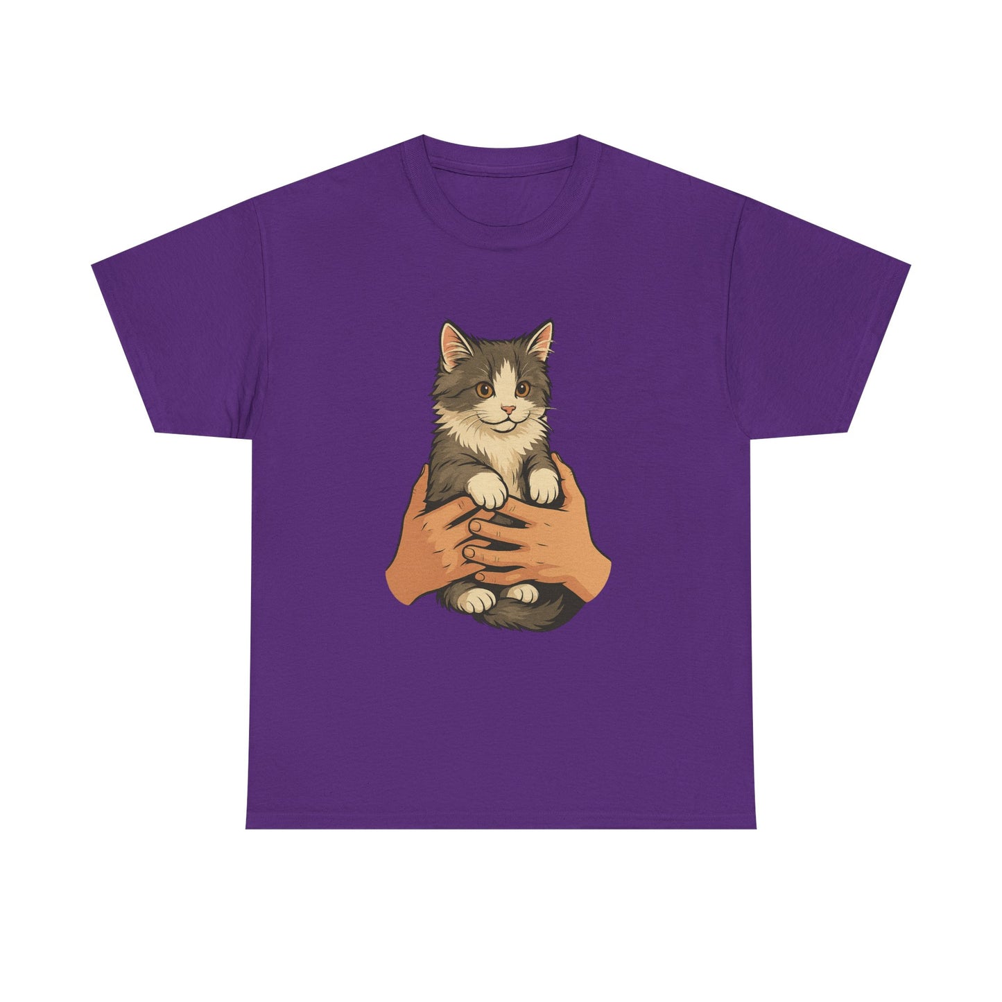 Cat Lover's Unisex Heavy Cotton Tee - Cute Cat Design, Pet Owner Gift, Animal Lover Shirt, Cozy Everyday Wear, Perfect for Birthdays