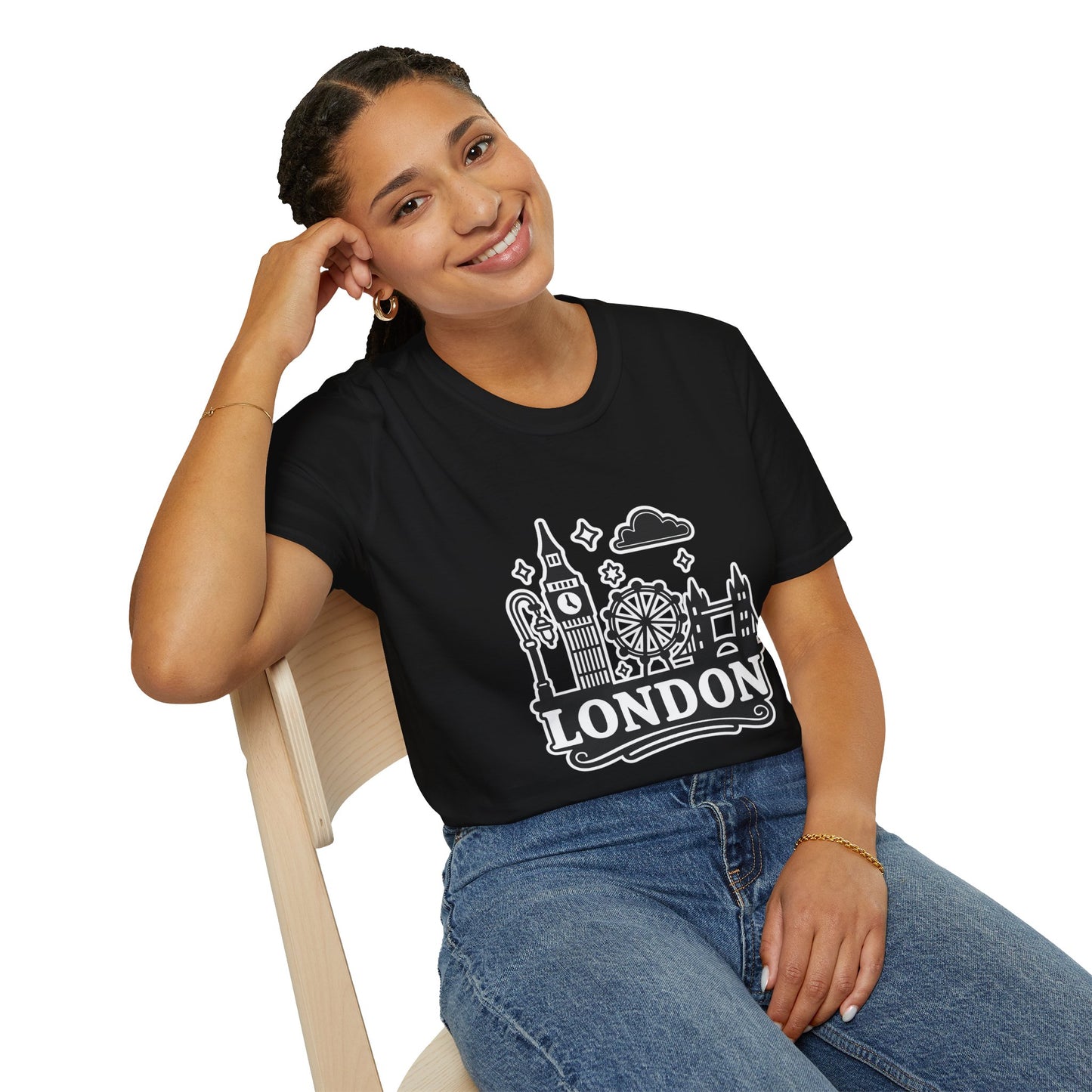 London Skyline Graphic Unisex T-Shirt, Travel Shirt, City Lover Gift, Holiday Apparel, Souvenir Tee