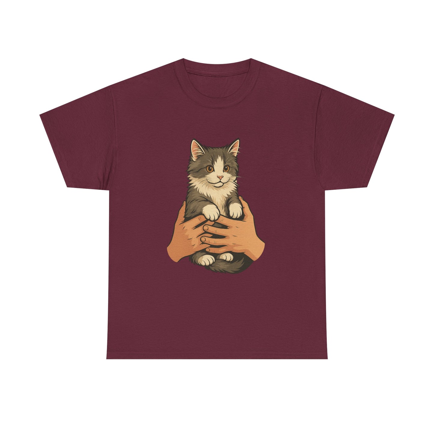 Cat Lover's Unisex Heavy Cotton Tee - Cute Cat Design, Pet Owner Gift, Animal Lover Shirt, Cozy Everyday Wear, Perfect for Birthdays