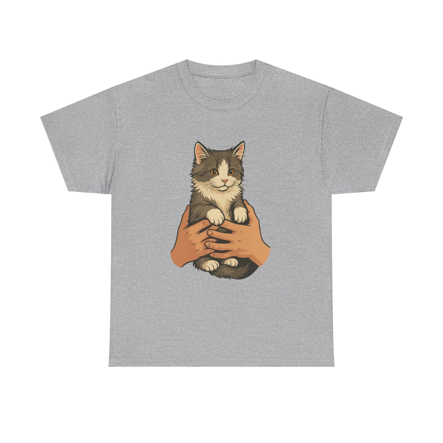 Cat Lover's Unisex Heavy Cotton Tee - Cute Cat Design, Pet Owner Gift, Animal Lover Shirt, Cozy Everyday Wear, Perfect for Birthdays