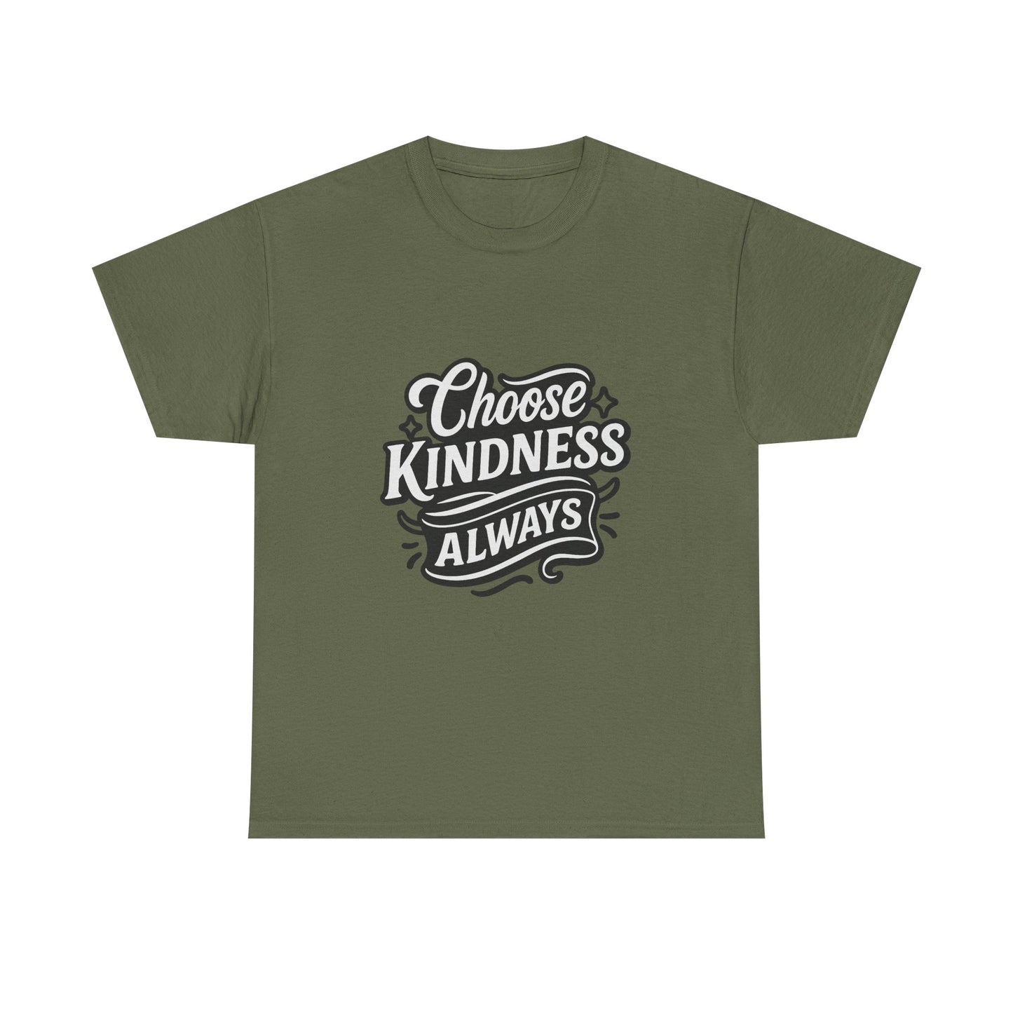 Choose Kindness Unisex Heavy Cotton Tee, Inspirational Shirt, Gift for Friends, Positive Vibes, Uplifting Apparel, Everyday Wear