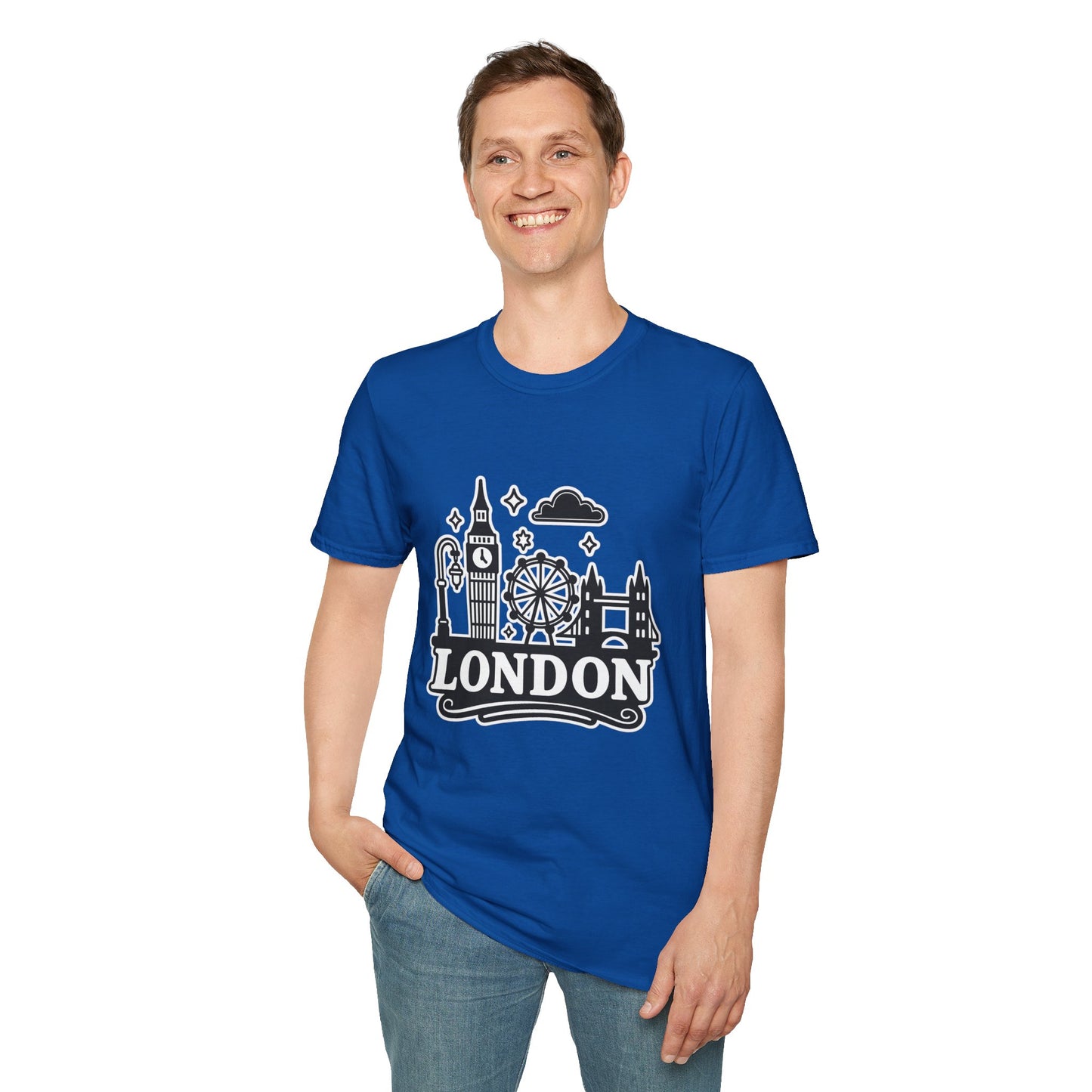 London Skyline Graphic Unisex T-Shirt, Travel Shirt, City Lover Gift, Holiday Apparel, Souvenir Tee