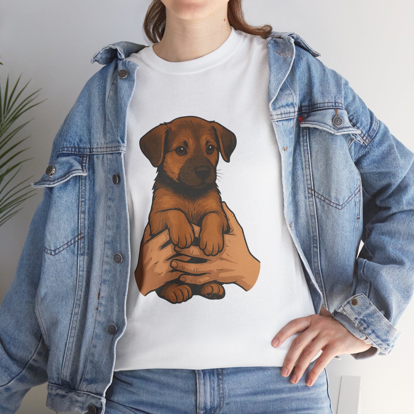 Adorable Puppy Love Unisex Tee - Perfect Gift for Dog Lovers, Animal Rescue Advocates, Pet Adoption Events, Casual Wear, Gift for Dogs