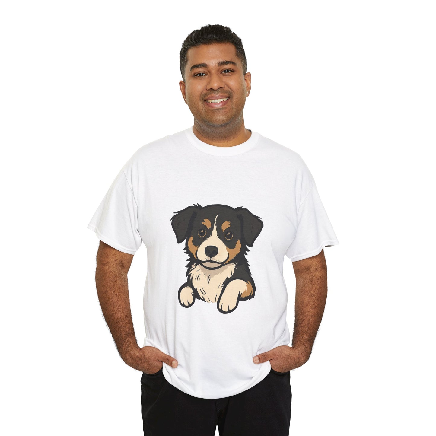 Adorable Dog Graphic Tee, Pet Lover Shirt, Gift for Dog Owners, Casual Everyday Wear, Doggie Vibes T-Shirt