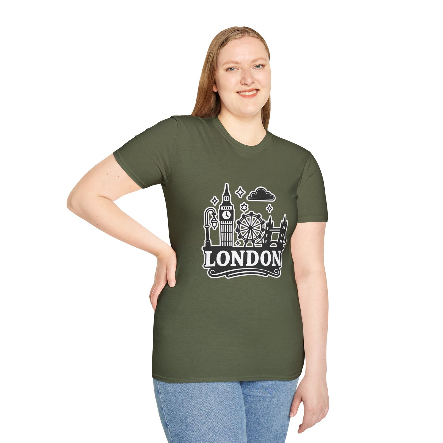 London Skyline Graphic Unisex T-Shirt, Travel Shirt, City Lover Gift, Holiday Apparel, Souvenir Tee