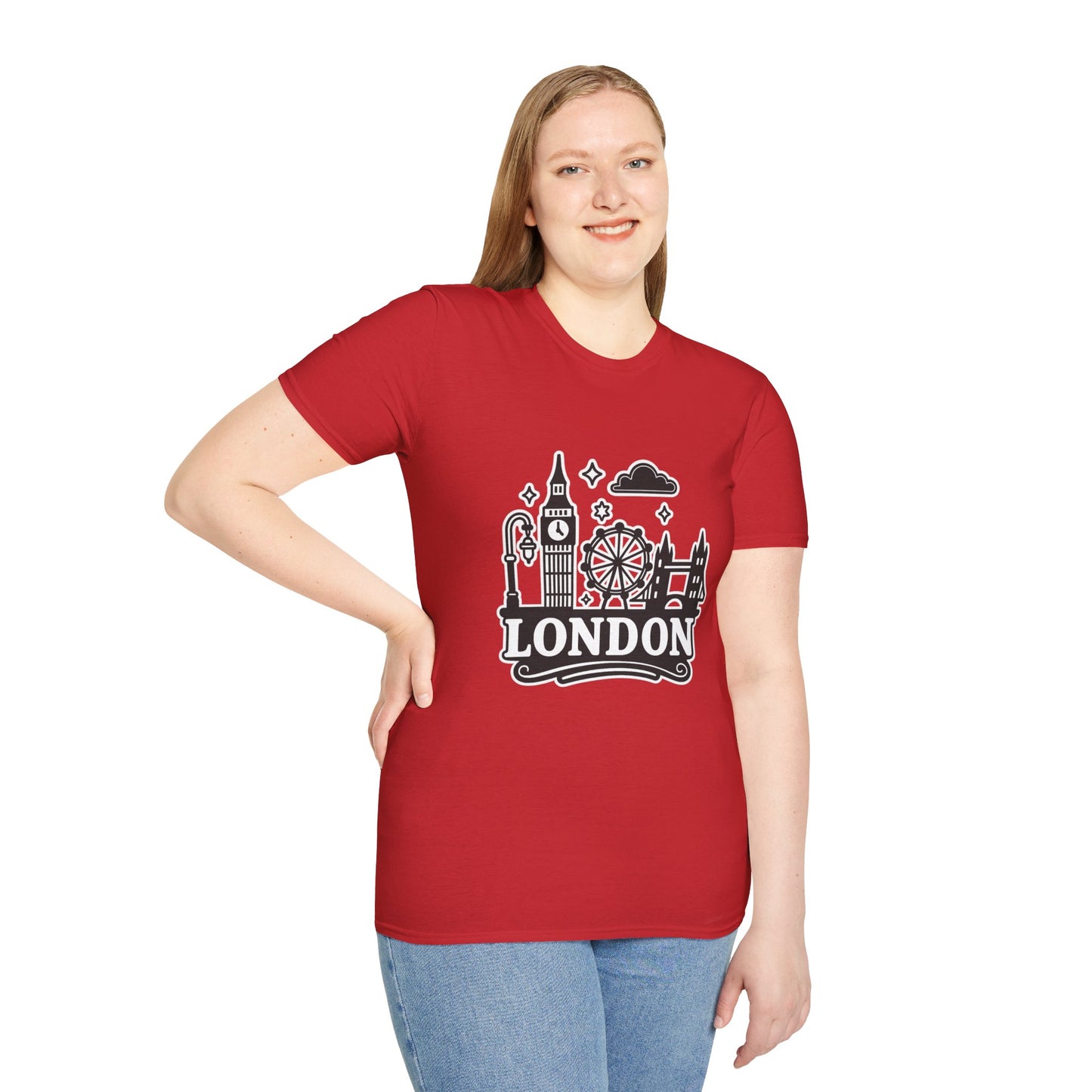 London Skyline Graphic Unisex T-Shirt, Travel Shirt, City Lover Gift, Holiday Apparel, Souvenir Tee