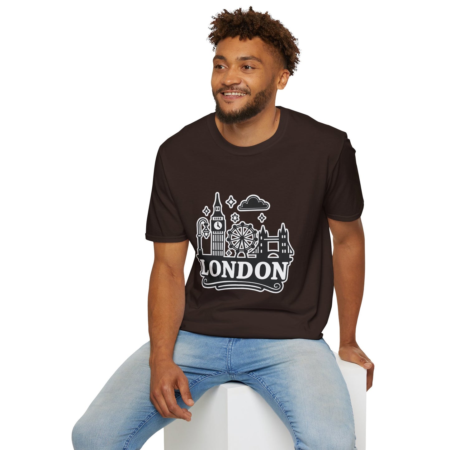 London Skyline Graphic Unisex T-Shirt, Travel Shirt, City Lover Gift, Holiday Apparel, Souvenir Tee