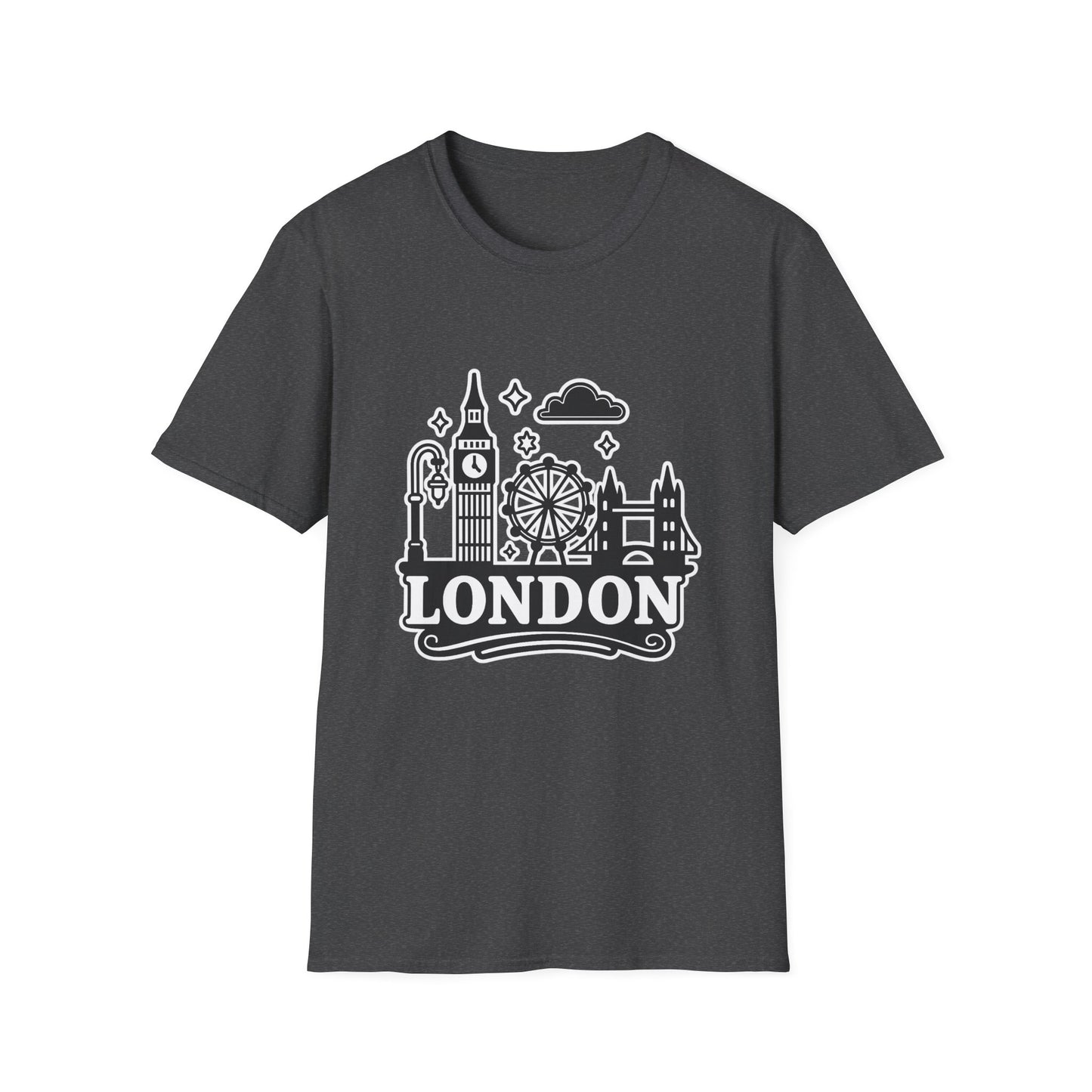 London Skyline Graphic Unisex T-Shirt, Travel Shirt, City Lover Gift, Holiday Apparel, Souvenir Tee