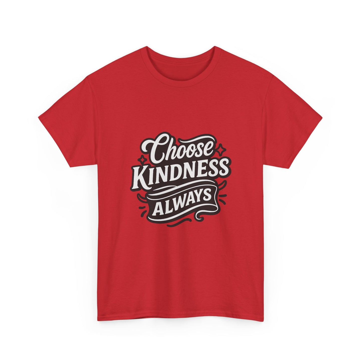 Choose Kindness Unisex Heavy Cotton Tee, Inspirational Shirt, Gift for Friends, Positive Vibes, Uplifting Apparel, Everyday Wear