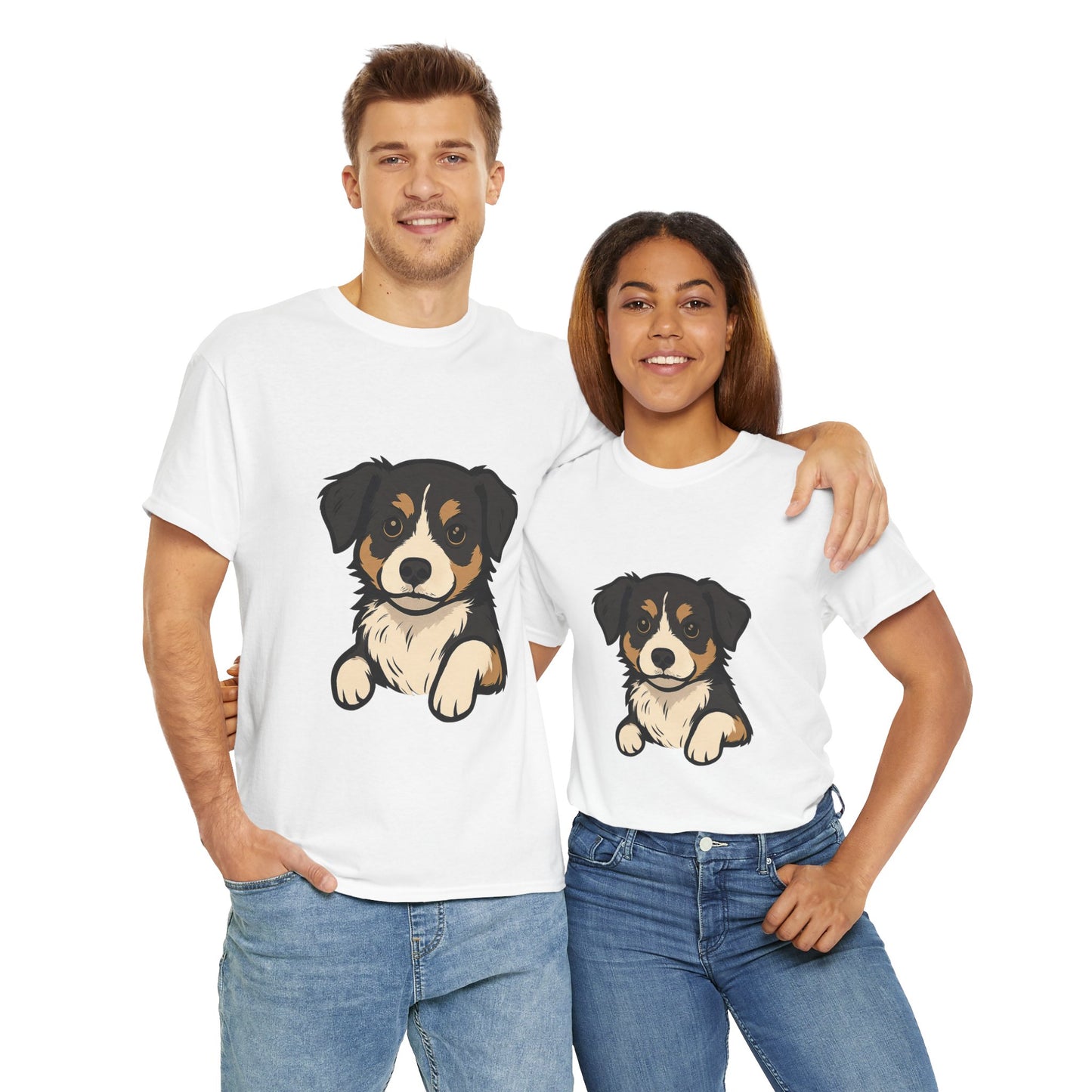 Adorable Dog Graphic Tee, Pet Lover Shirt, Gift for Dog Owners, Casual Everyday Wear, Doggie Vibes T-Shirt