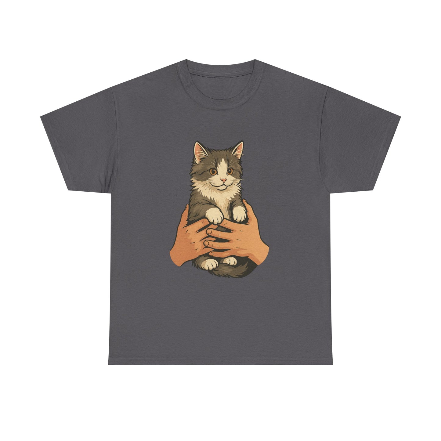Cat Lover's Unisex Heavy Cotton Tee - Cute Cat Design, Pet Owner Gift, Animal Lover Shirt, Cozy Everyday Wear, Perfect for Birthdays