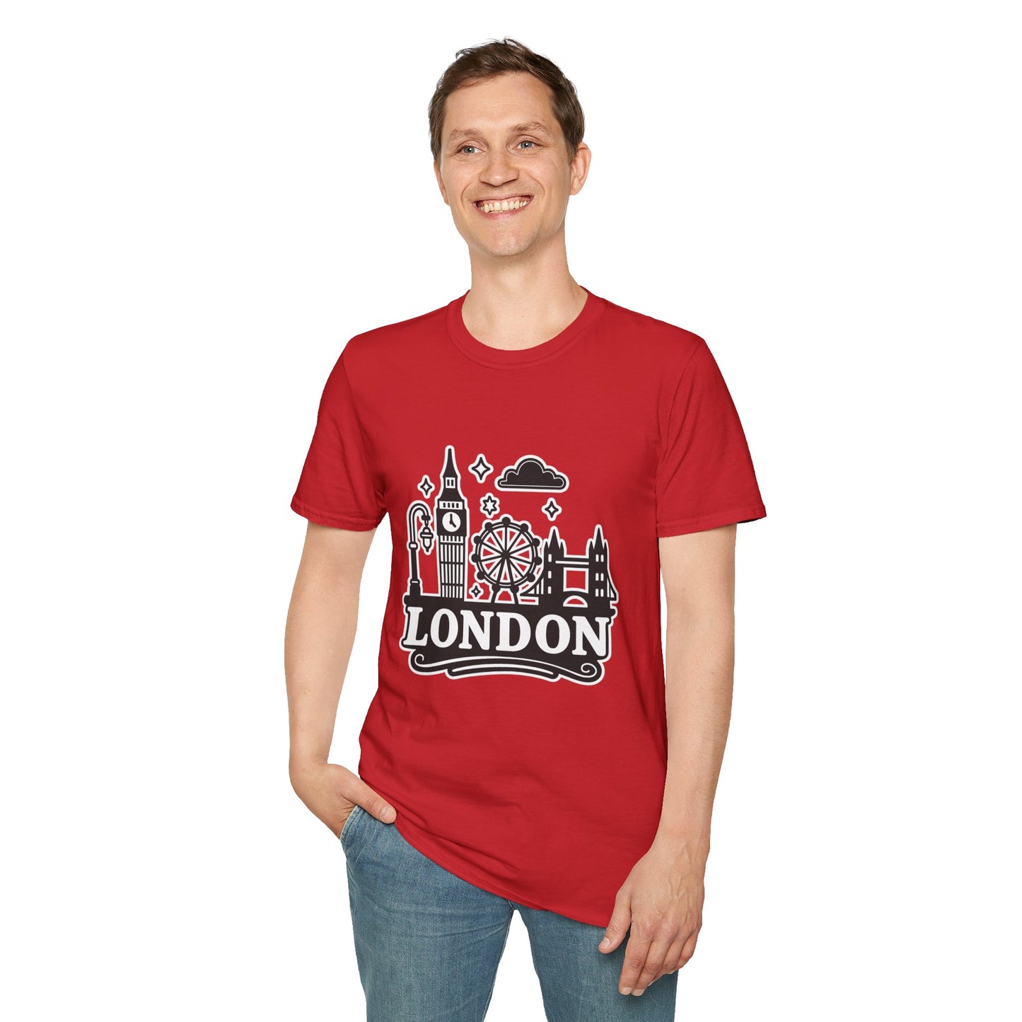 London Skyline Graphic Unisex T-Shirt, Travel Shirt, City Lover Gift, Holiday Apparel, Souvenir Tee