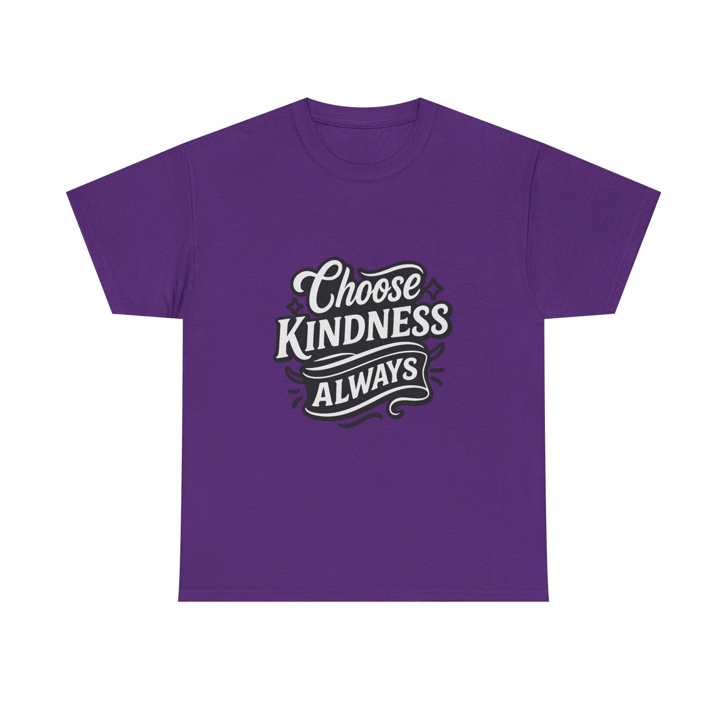 Choose Kindness Unisex Heavy Cotton Tee, Inspirational Shirt, Gift for Friends, Positive Vibes, Uplifting Apparel, Everyday Wear