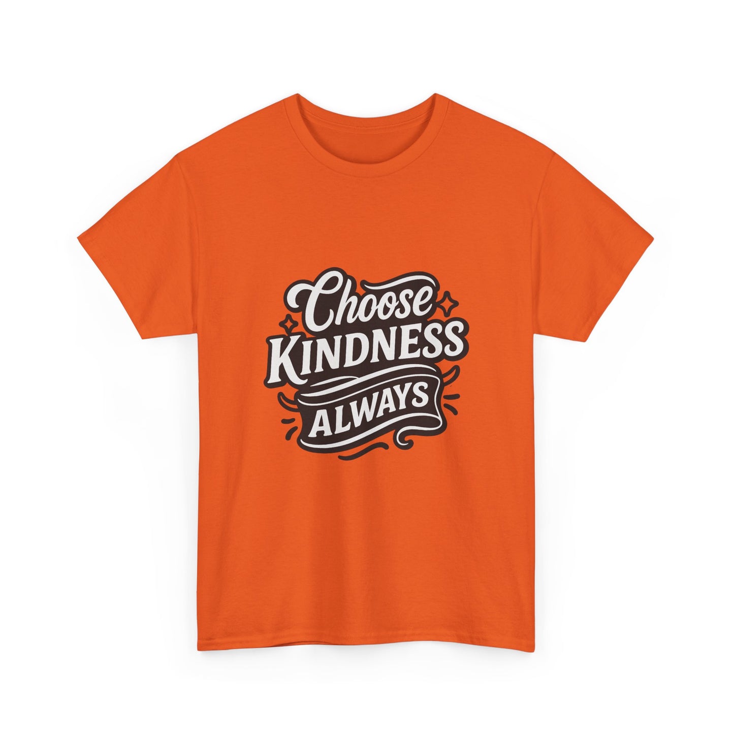Choose Kindness Unisex Heavy Cotton Tee, Inspirational Shirt, Gift for Friends, Positive Vibes, Uplifting Apparel, Everyday Wear