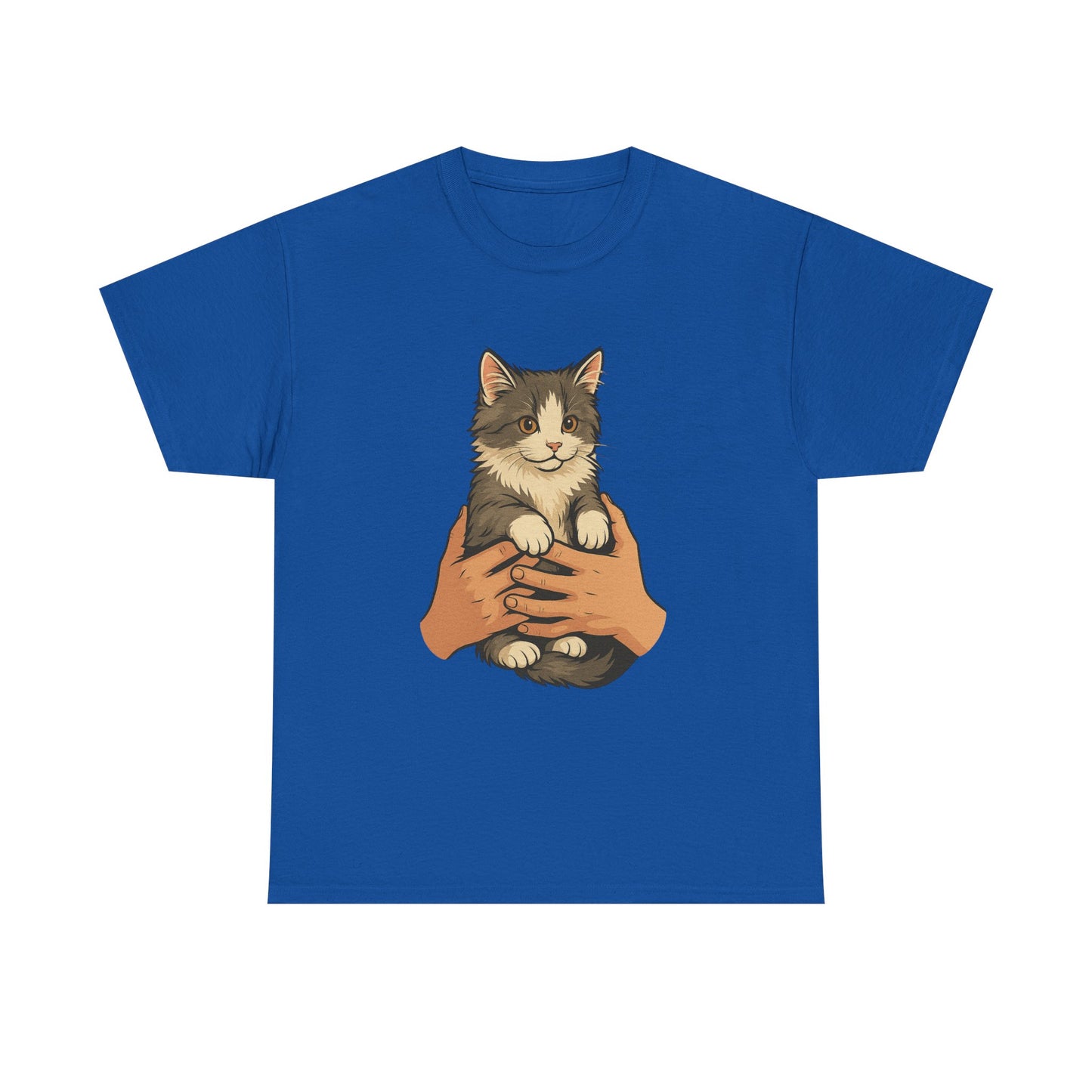 Cat Lover's Unisex Heavy Cotton Tee - Cute Cat Design, Pet Owner Gift, Animal Lover Shirt, Cozy Everyday Wear, Perfect for Birthdays