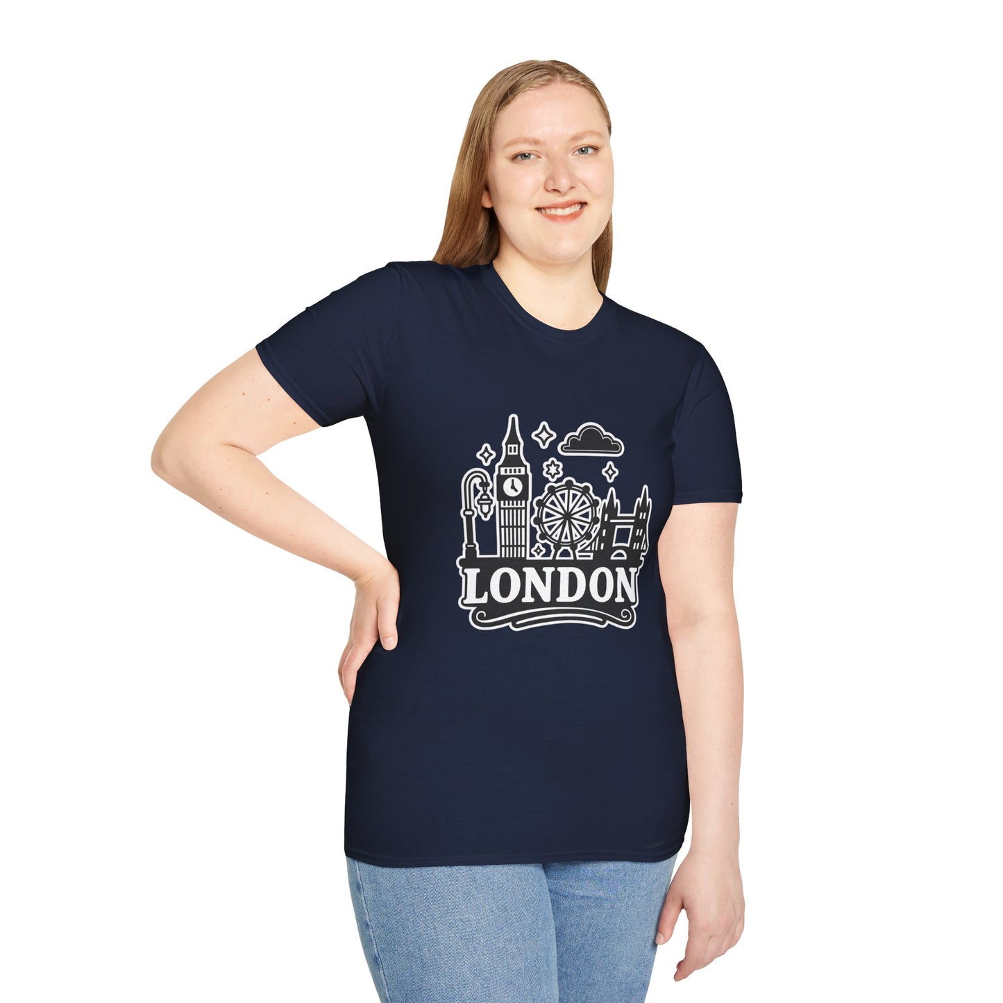 London Skyline Graphic Unisex T-Shirt, Travel Shirt, City Lover Gift, Holiday Apparel, Souvenir Tee