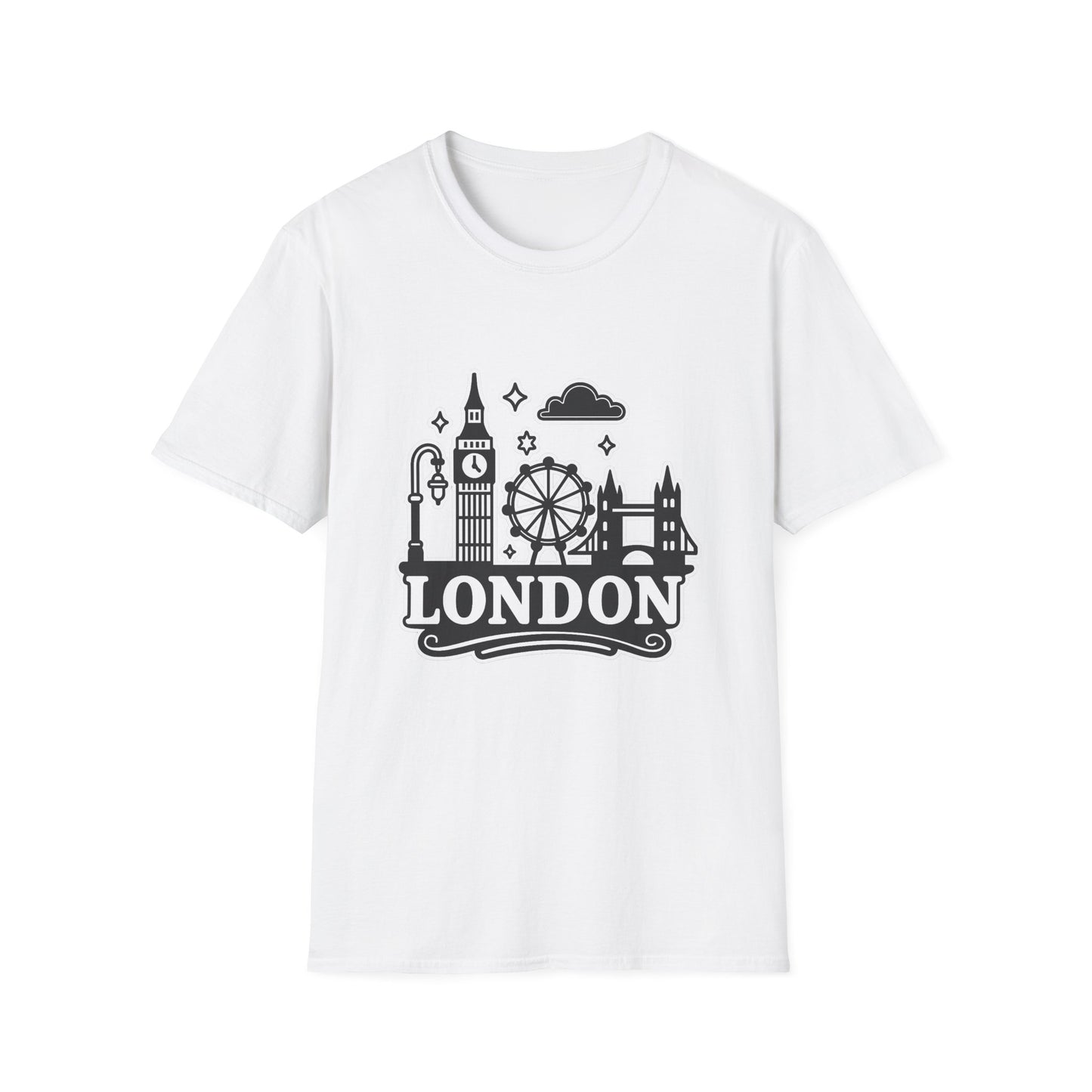 London Skyline Graphic Unisex T-Shirt, Travel Shirt, City Lover Gift, Holiday Apparel, Souvenir Tee