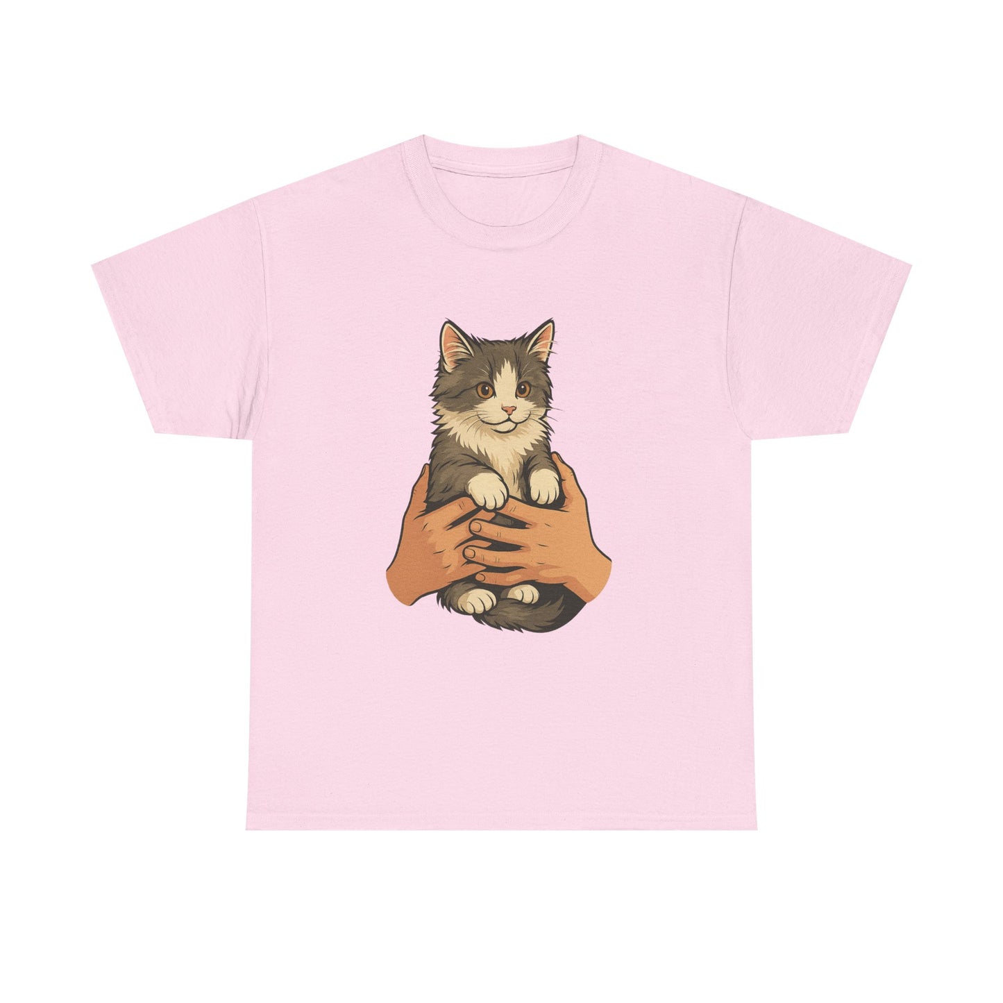 Cat Lover's Unisex Heavy Cotton Tee - Cute Cat Design, Pet Owner Gift, Animal Lover Shirt, Cozy Everyday Wear, Perfect for Birthdays