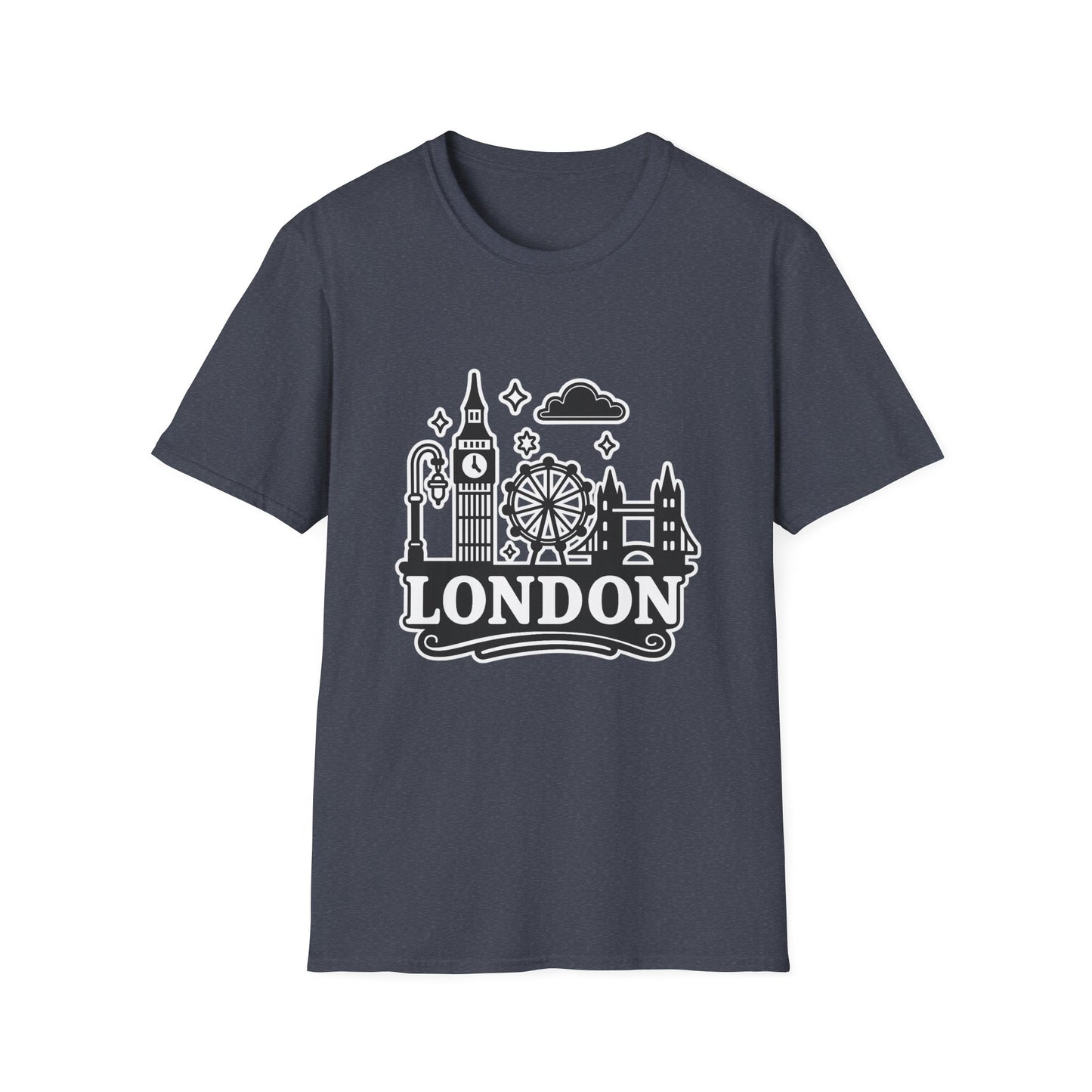 London Skyline Graphic Unisex T-Shirt, Travel Shirt, City Lover Gift, Holiday Apparel, Souvenir Tee