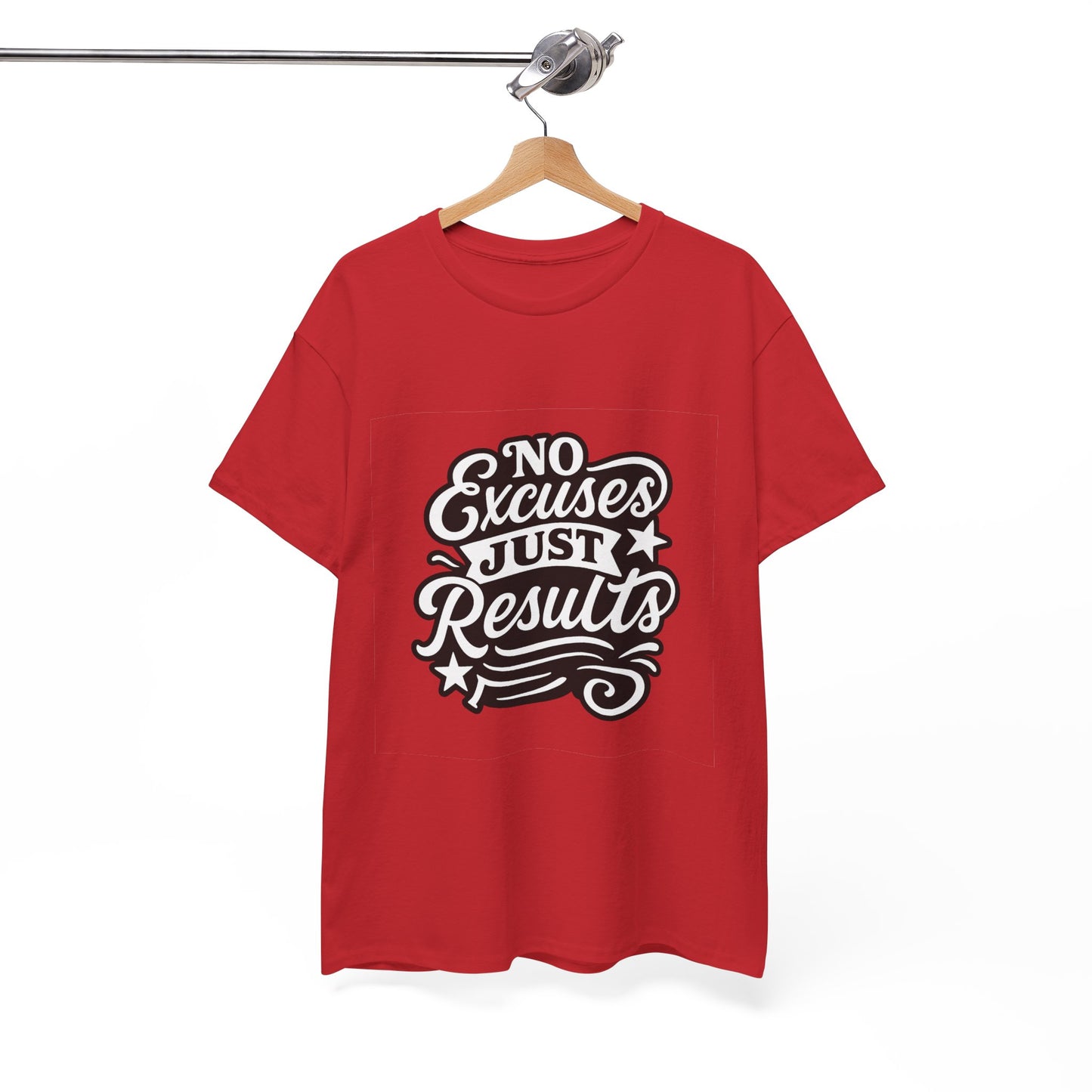 Motivational Unisex Heavy Cotton Tee - No Excuses Just Results, Fitness Apparel, Workout Shirt, Inspirational Clothing, Casual Wear, [...]