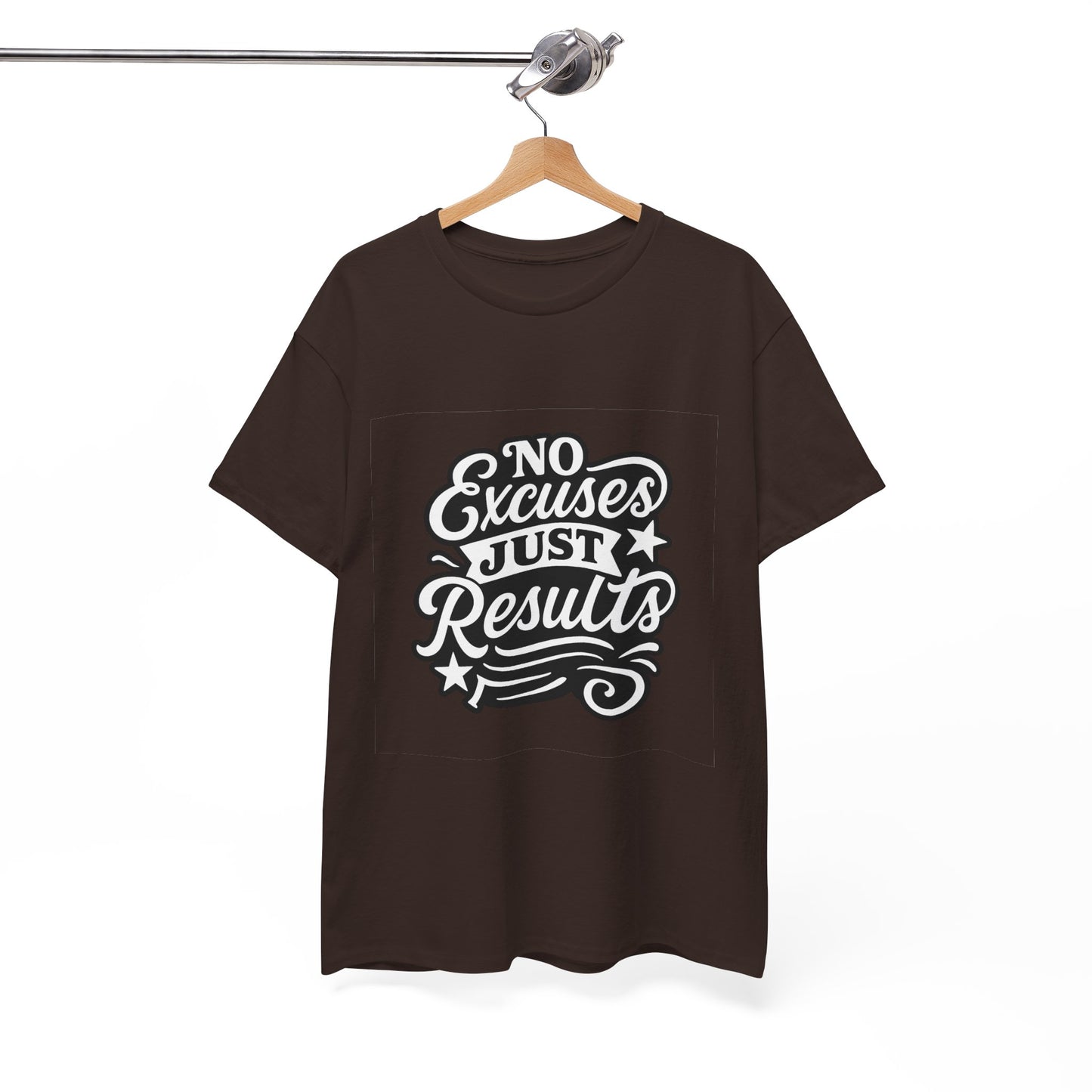 Motivational Unisex Heavy Cotton Tee - No Excuses Just Results, Fitness Apparel, Workout Shirt, Inspirational Clothing, Casual Wear, [...]