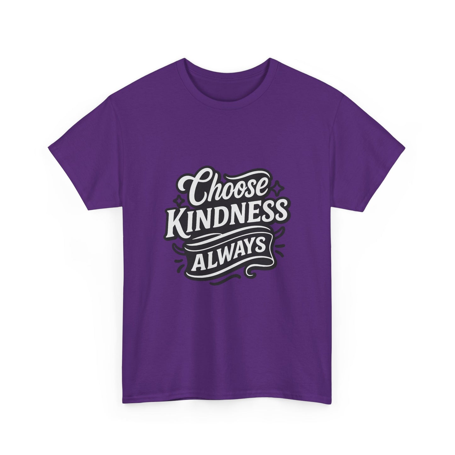 Choose Kindness Unisex Heavy Cotton Tee, Inspirational Shirt, Gift for Friends, Positive Vibes, Uplifting Apparel, Everyday Wear